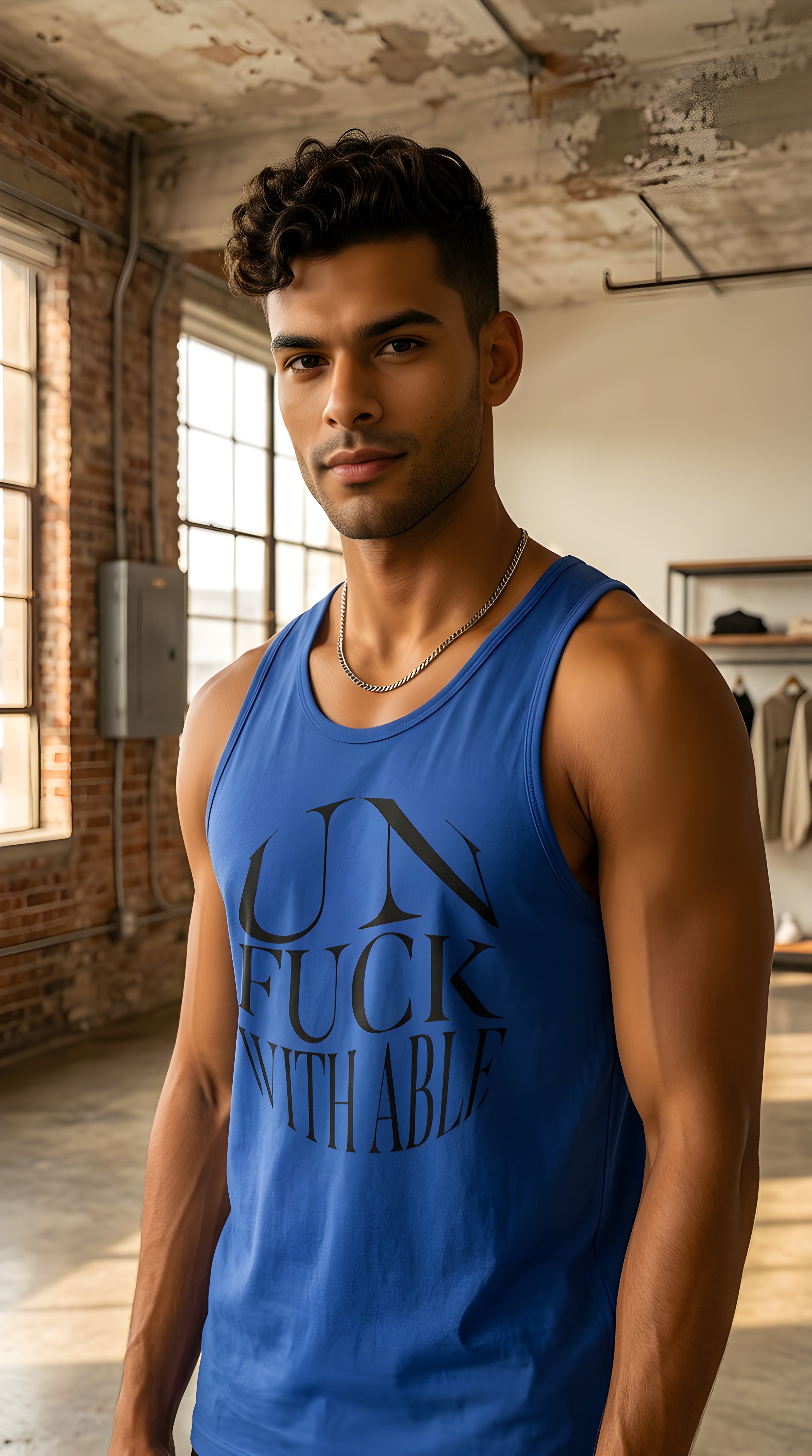 Mens Unfuckwithable Abstract Tank