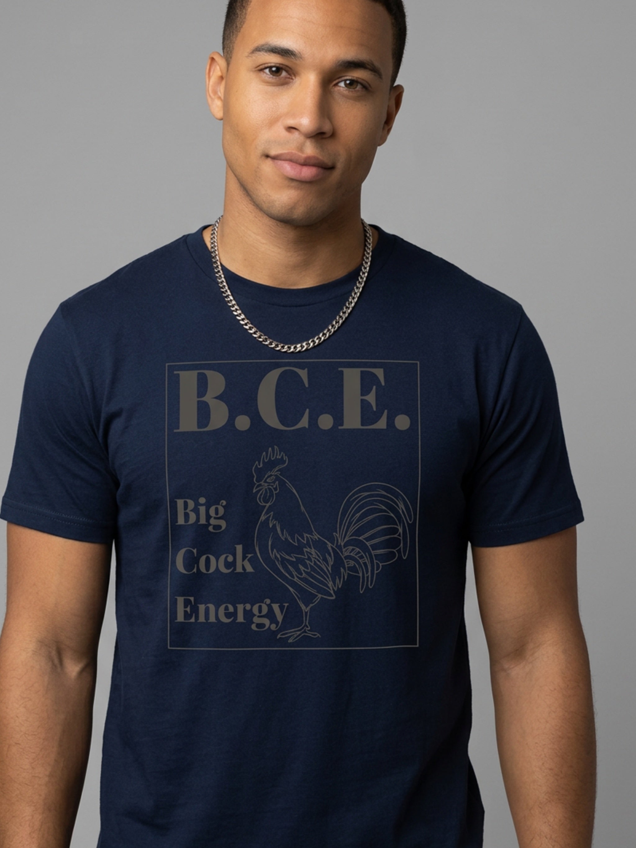 MENS 'B.C.E BIGCOCK ENERGY'  organic mid-light TEE