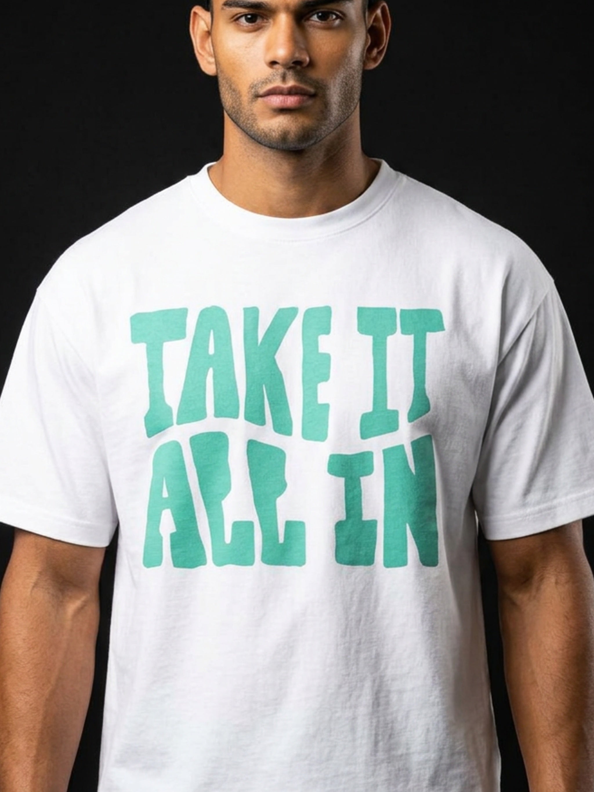 MENS 'Take It All'  In Boxy Tee