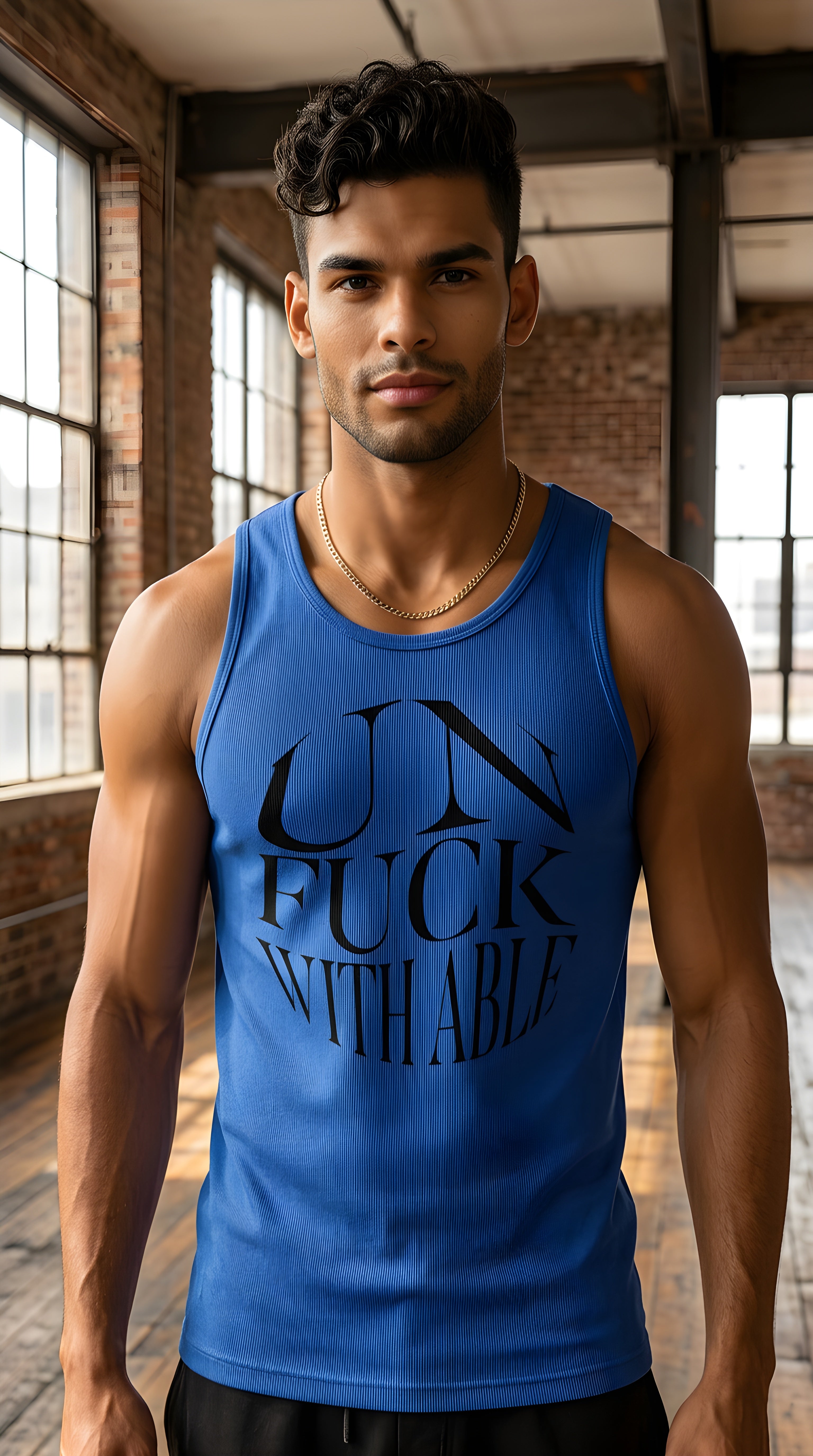Mens Unfuckwithable Abstract Tank