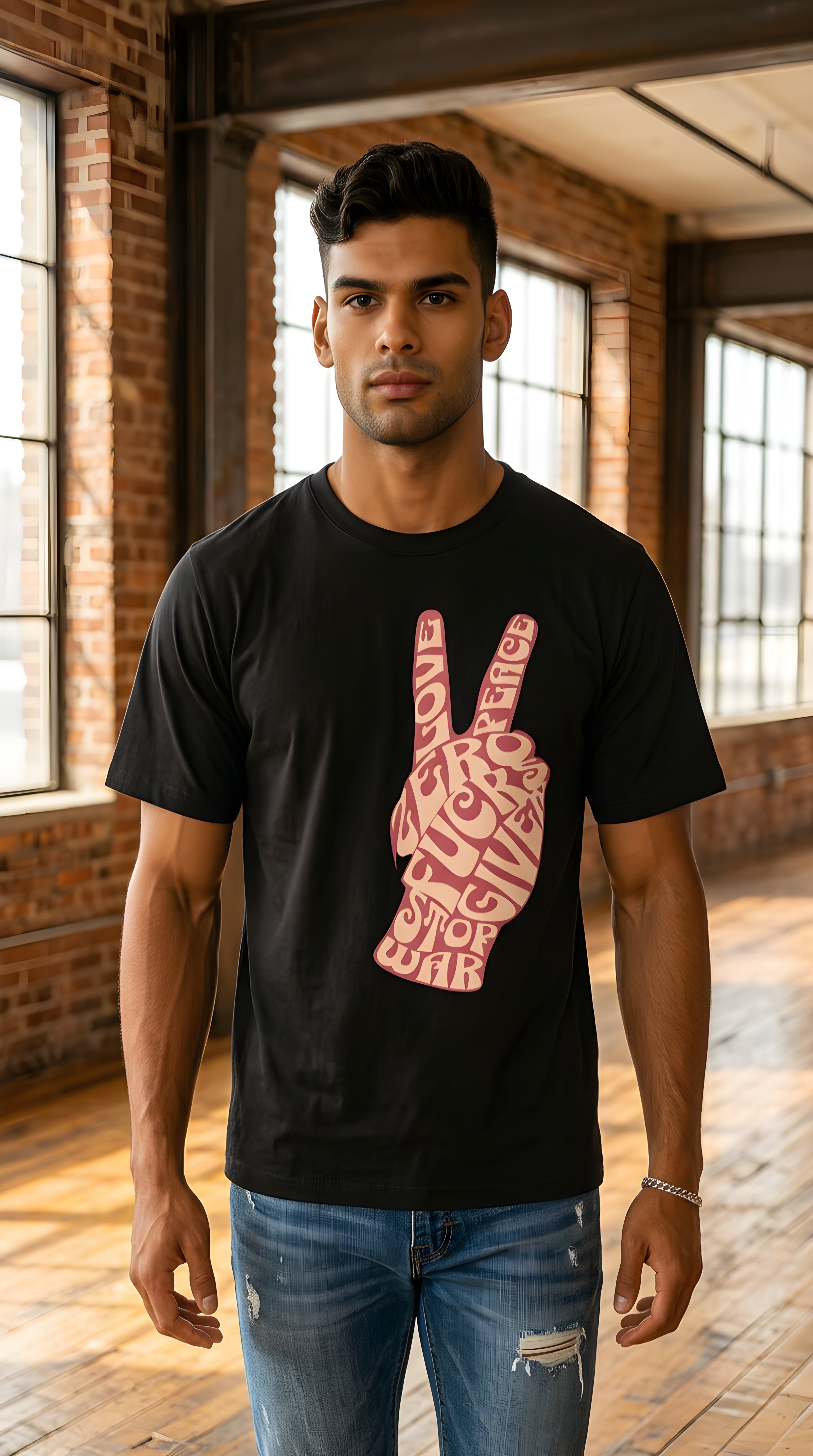 Mens 'ZERO FUCKS" Oversized Tee