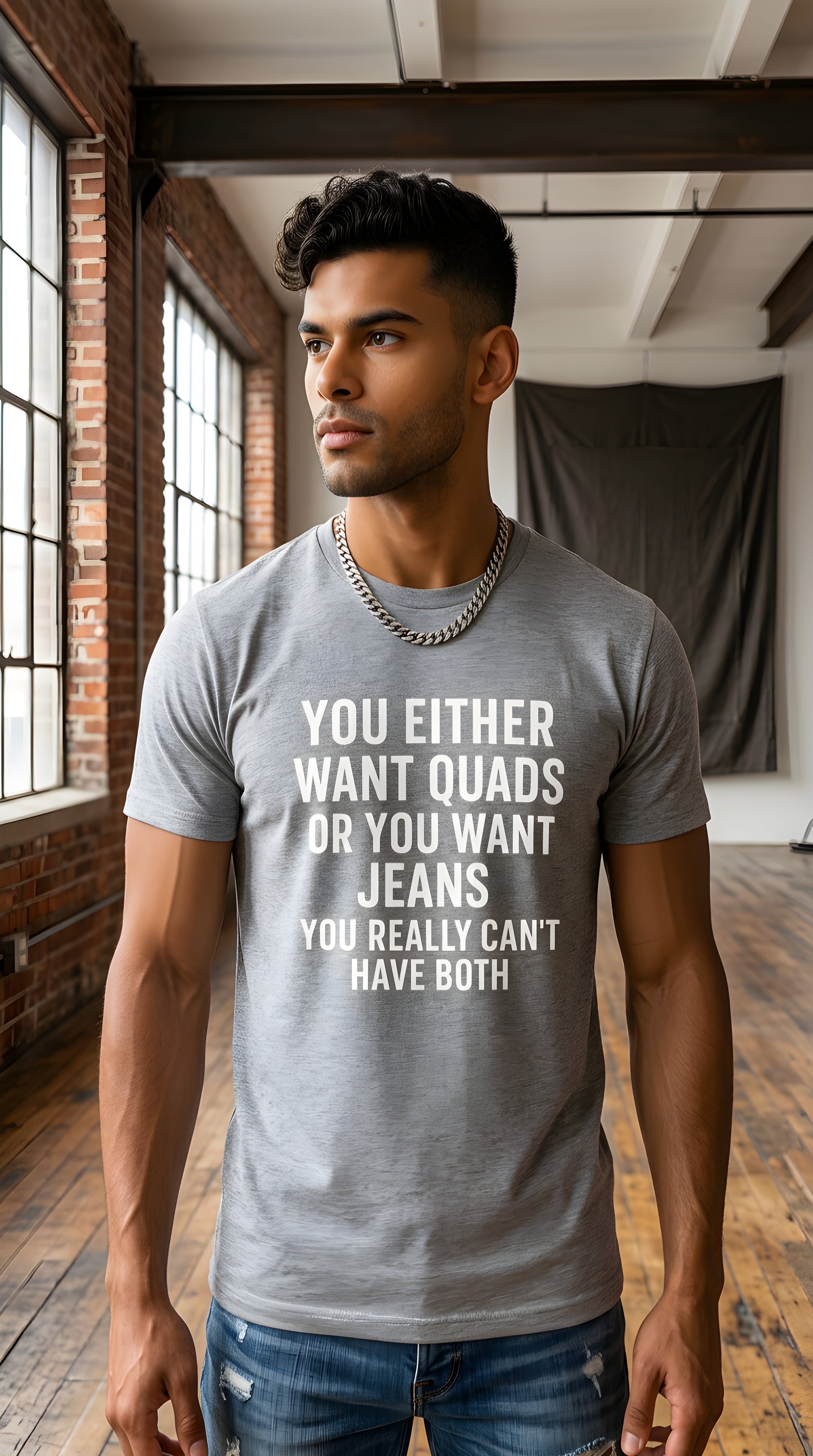 Mens You Either Want organic mid-light Tee