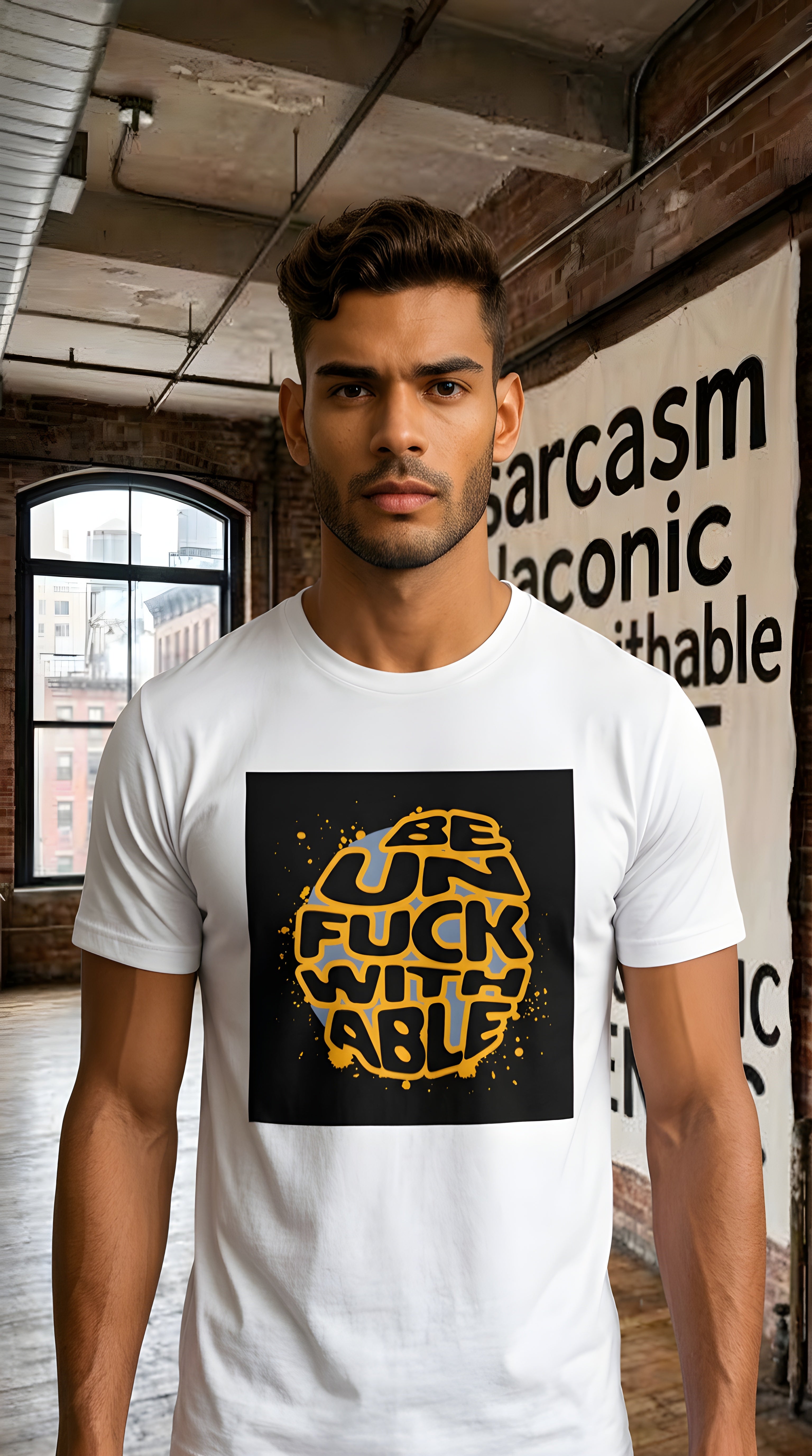 MENS 'BE UNFUCKWITHABLE ABSTRACT'