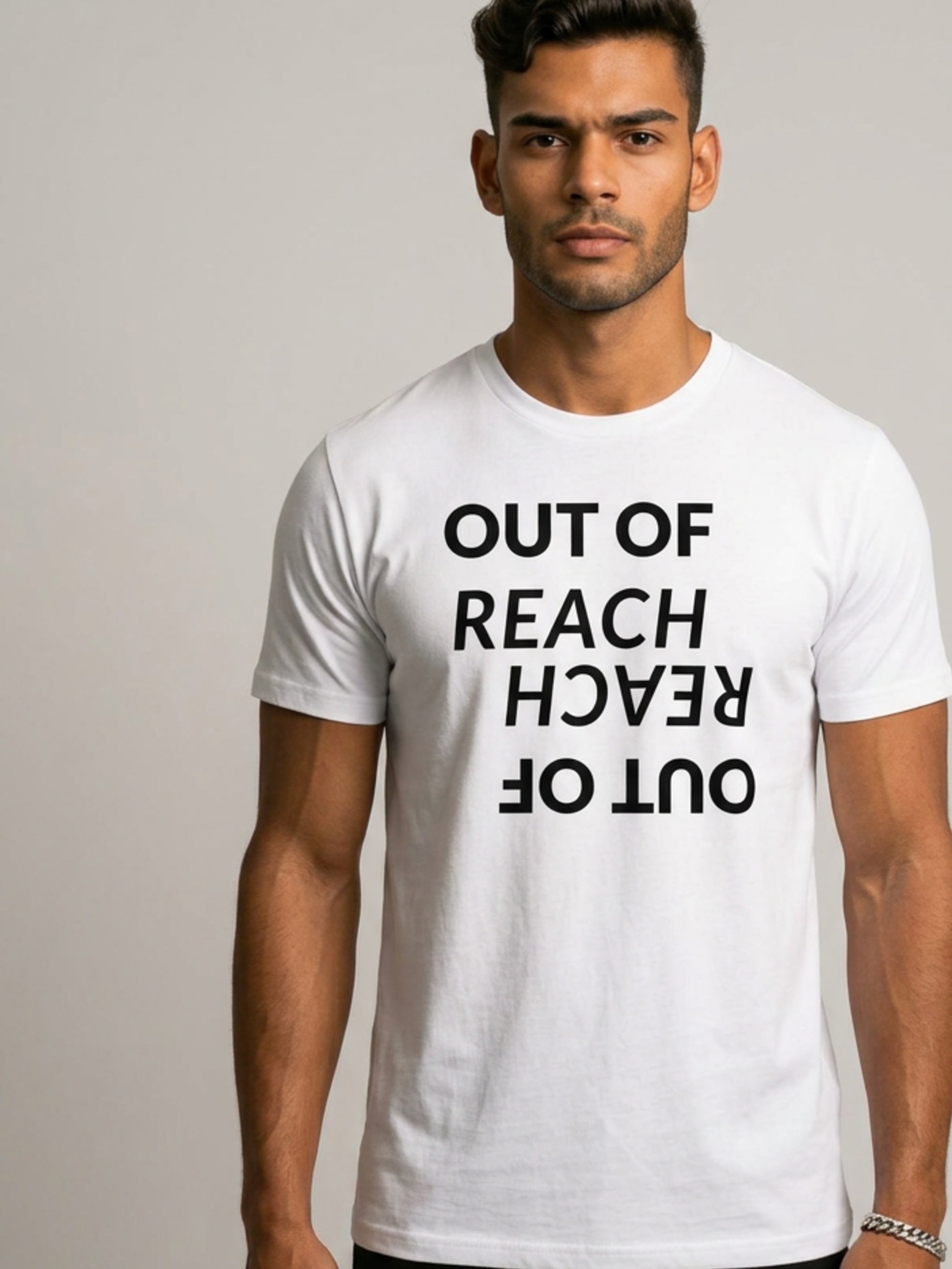 MENS 'OUT OF REACH' organic mid-light TEE