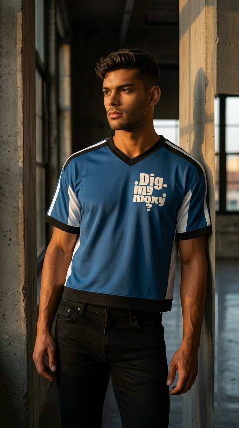 MENS 'DIG MY MOXY' Color Block Raglan T-Shirt