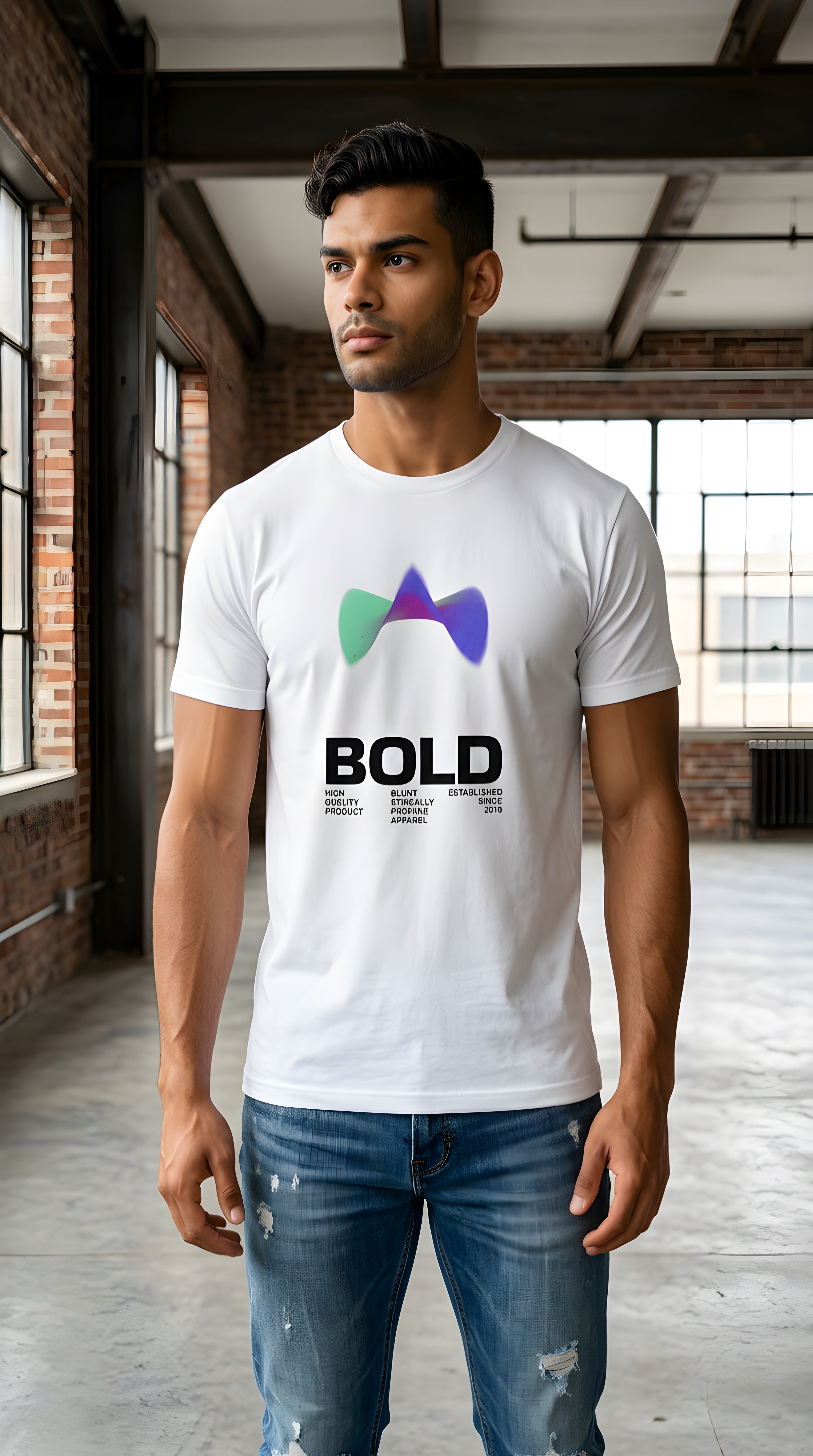 MENS ' BOLD ' organic mid-light Tee