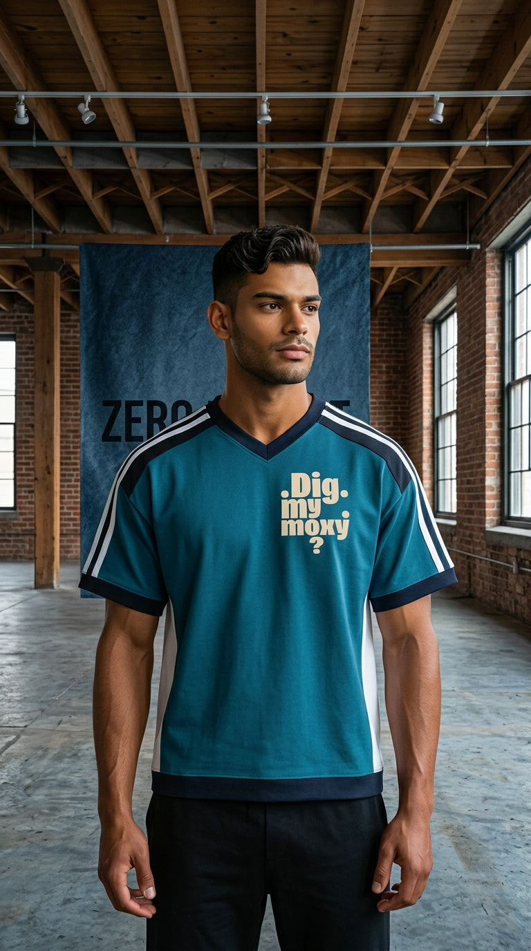 MENS 'DIG MY MOXY' Color Block Raglan T-Shirt