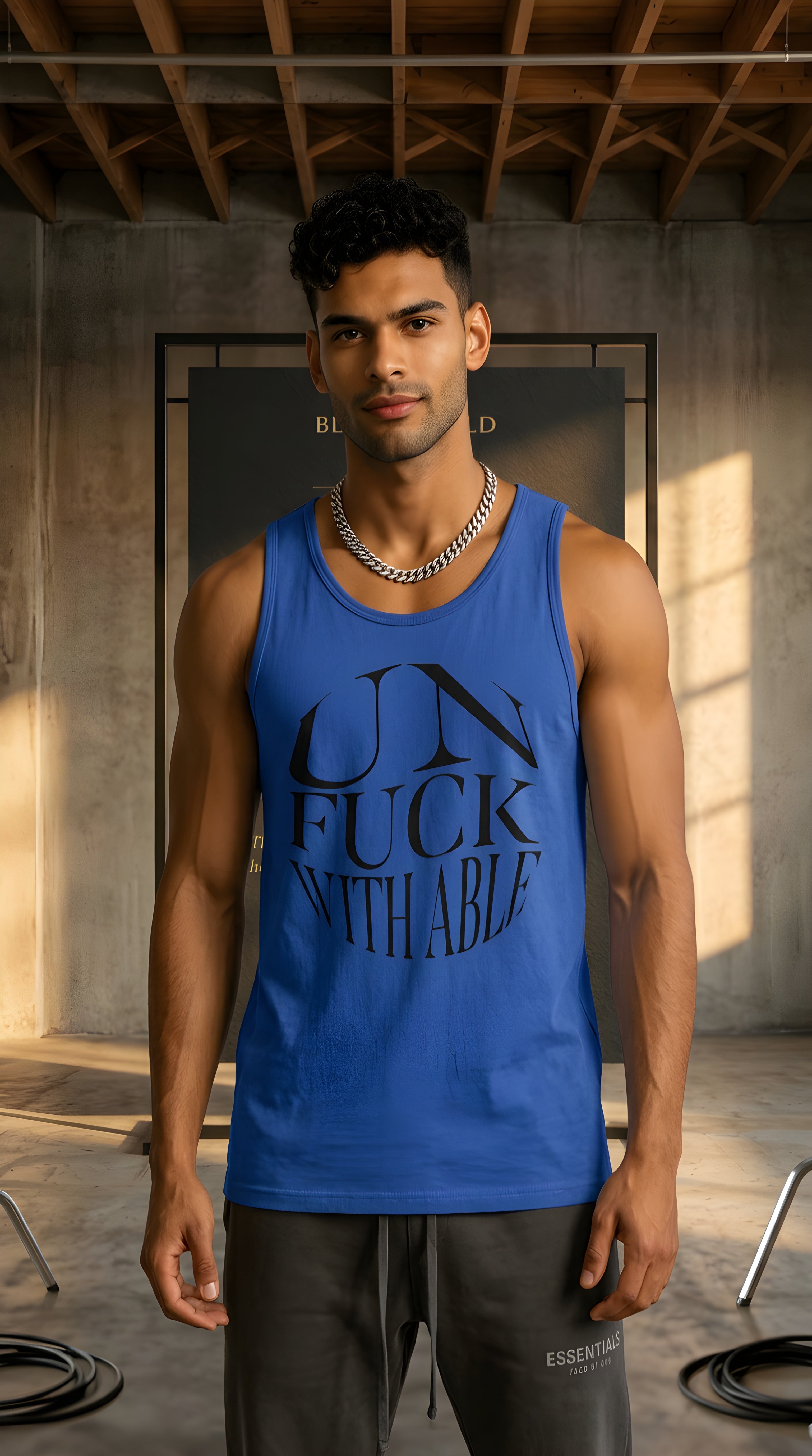 Mens Unfuckwithable Abstract Tank