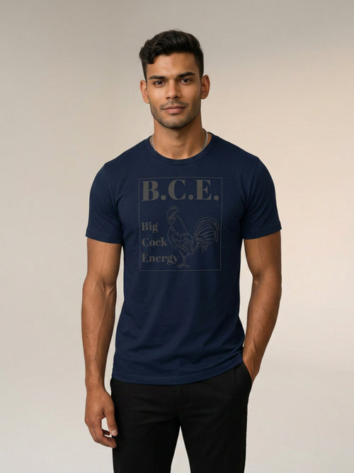 MENS 'B.C.E BIGCOCK ENERGY'  organic mid-light TEE