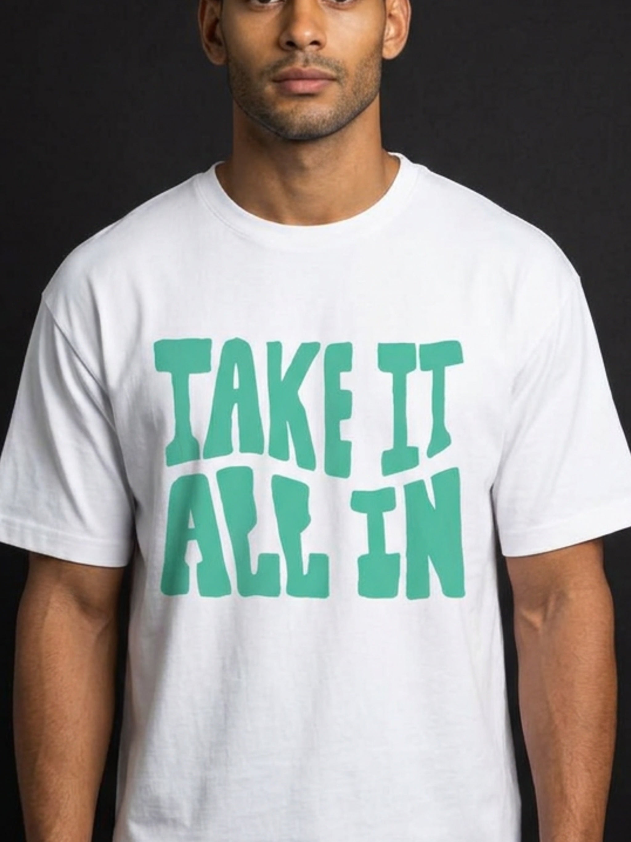 MENS 'Take It All'  In Boxy Tee