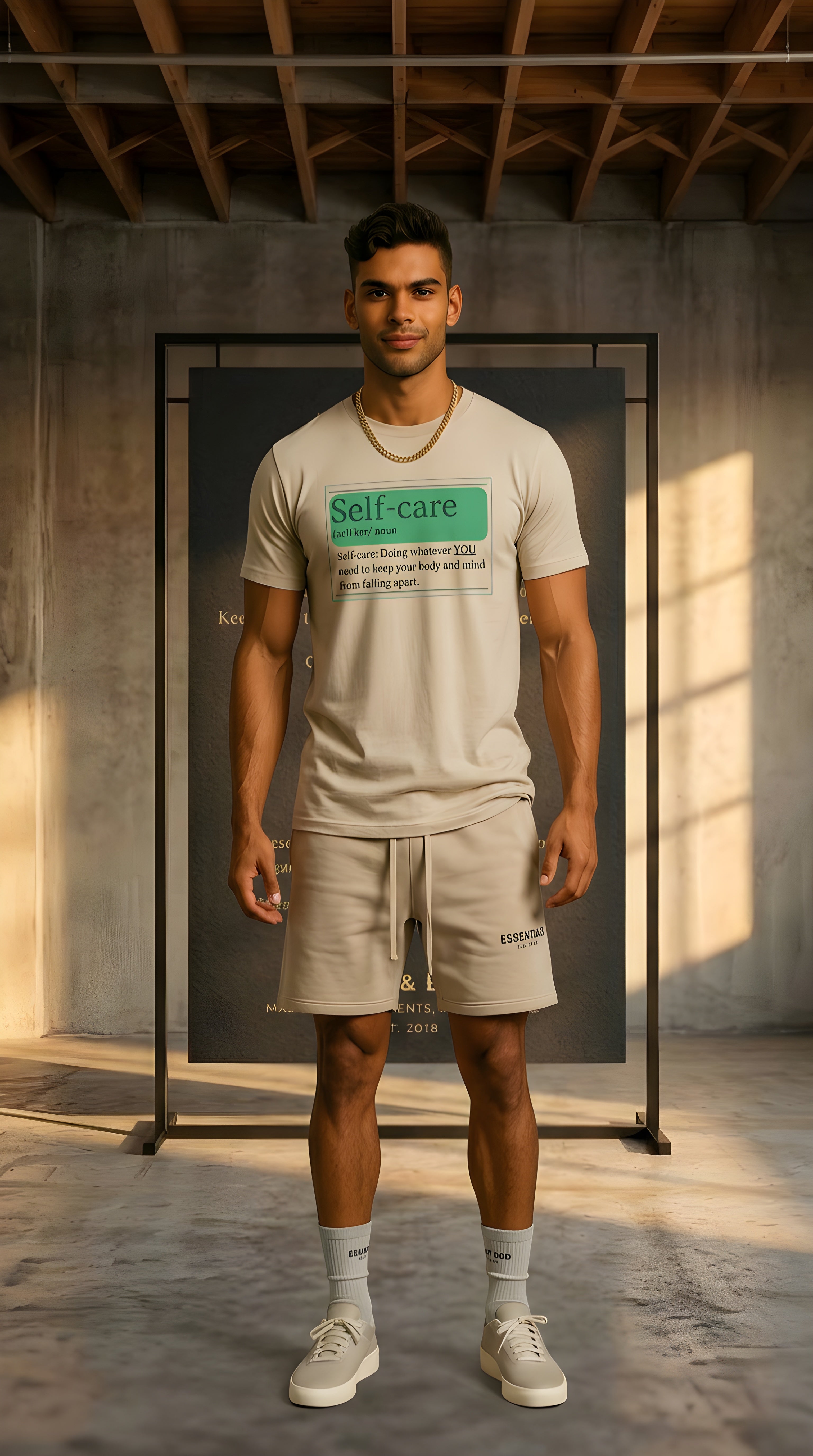 Mens Self Care  organic mid-light Tee