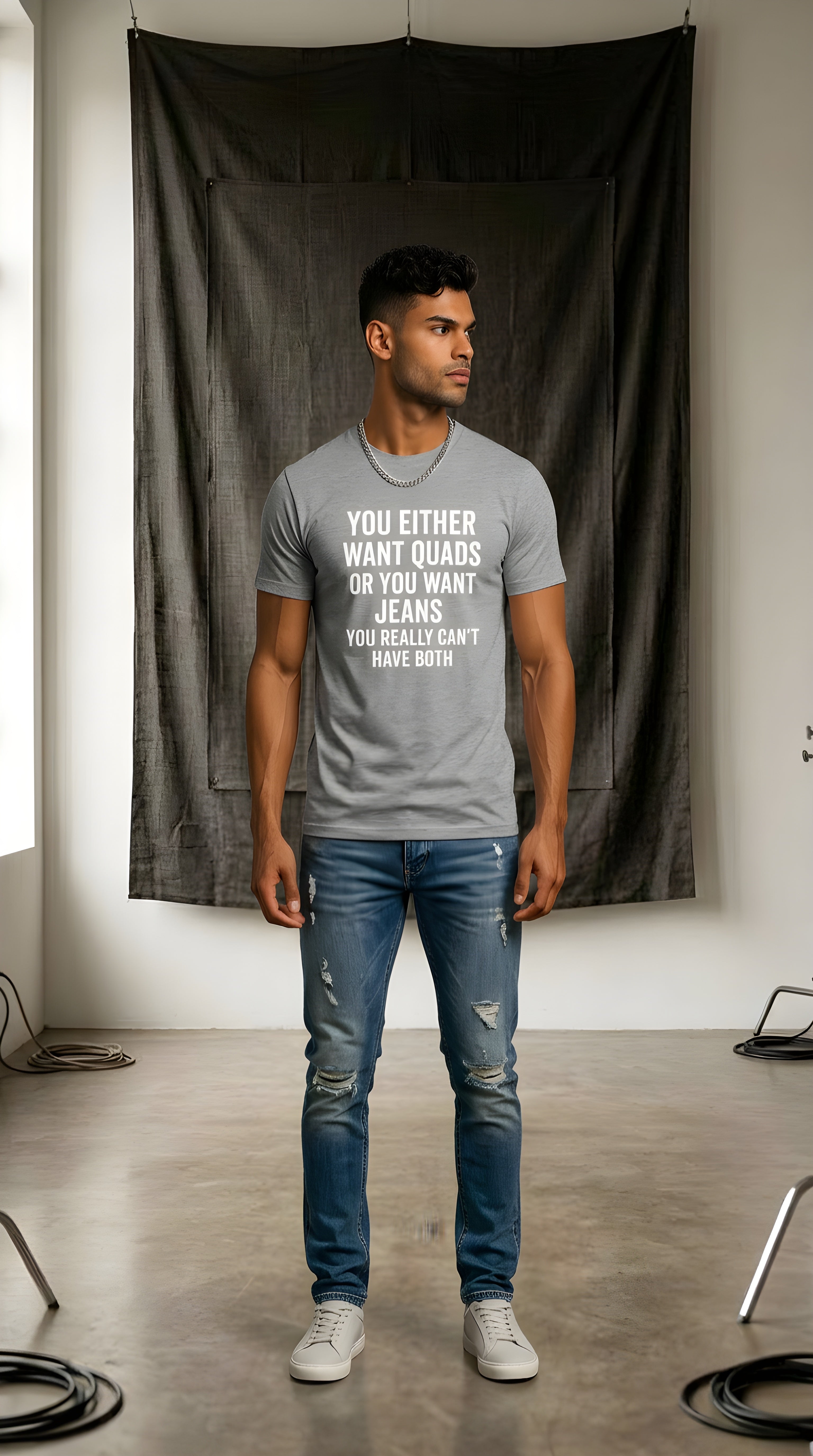 Mens You Either Want organic mid-light Tee
