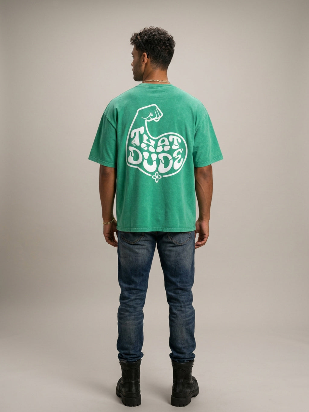 MENS 'THAT DUDE' Snow Washed Oversized Cotton TEE