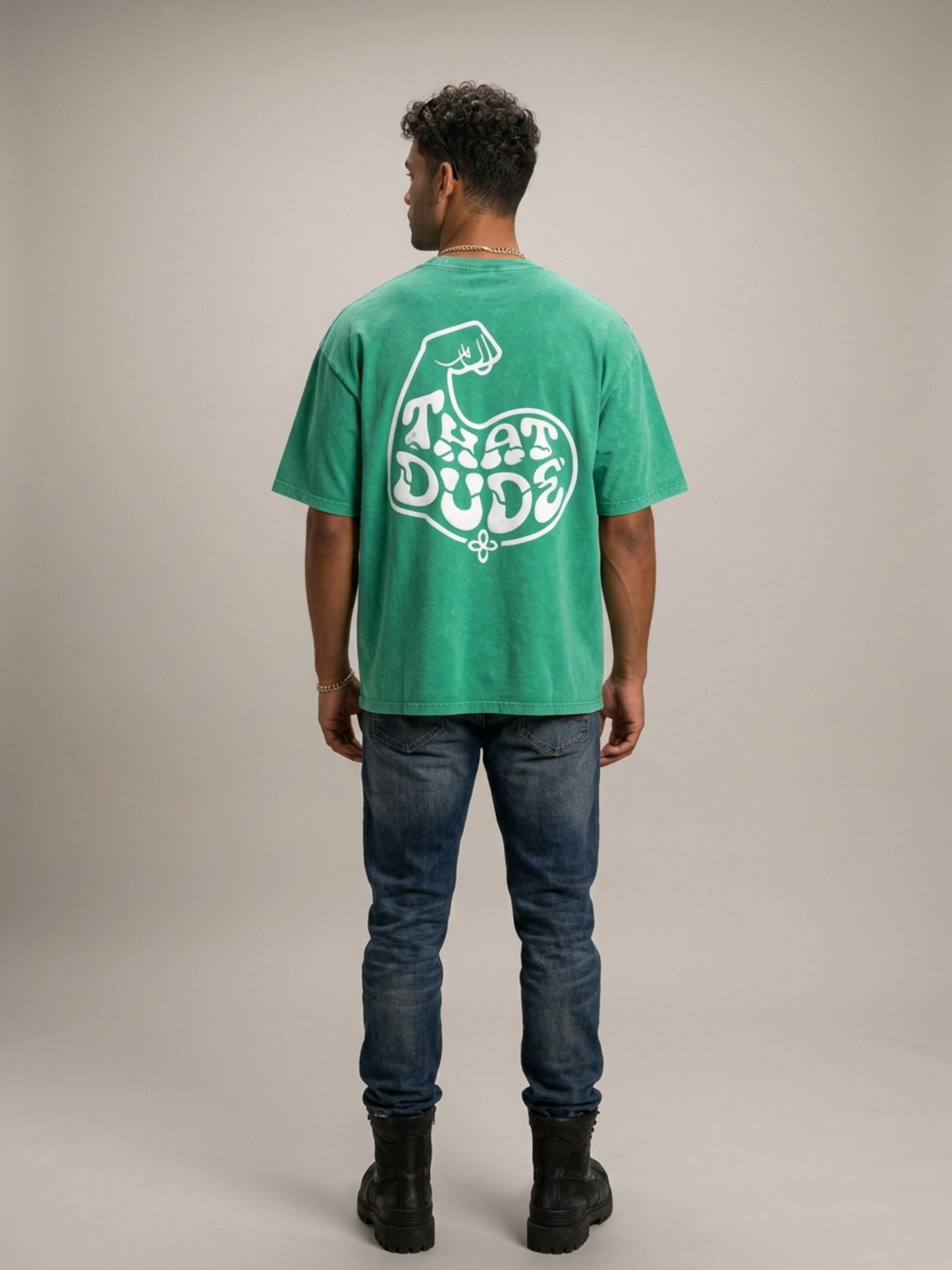 MENS 'THAT DUDE' Snow Washed Oversized Cotton TEE