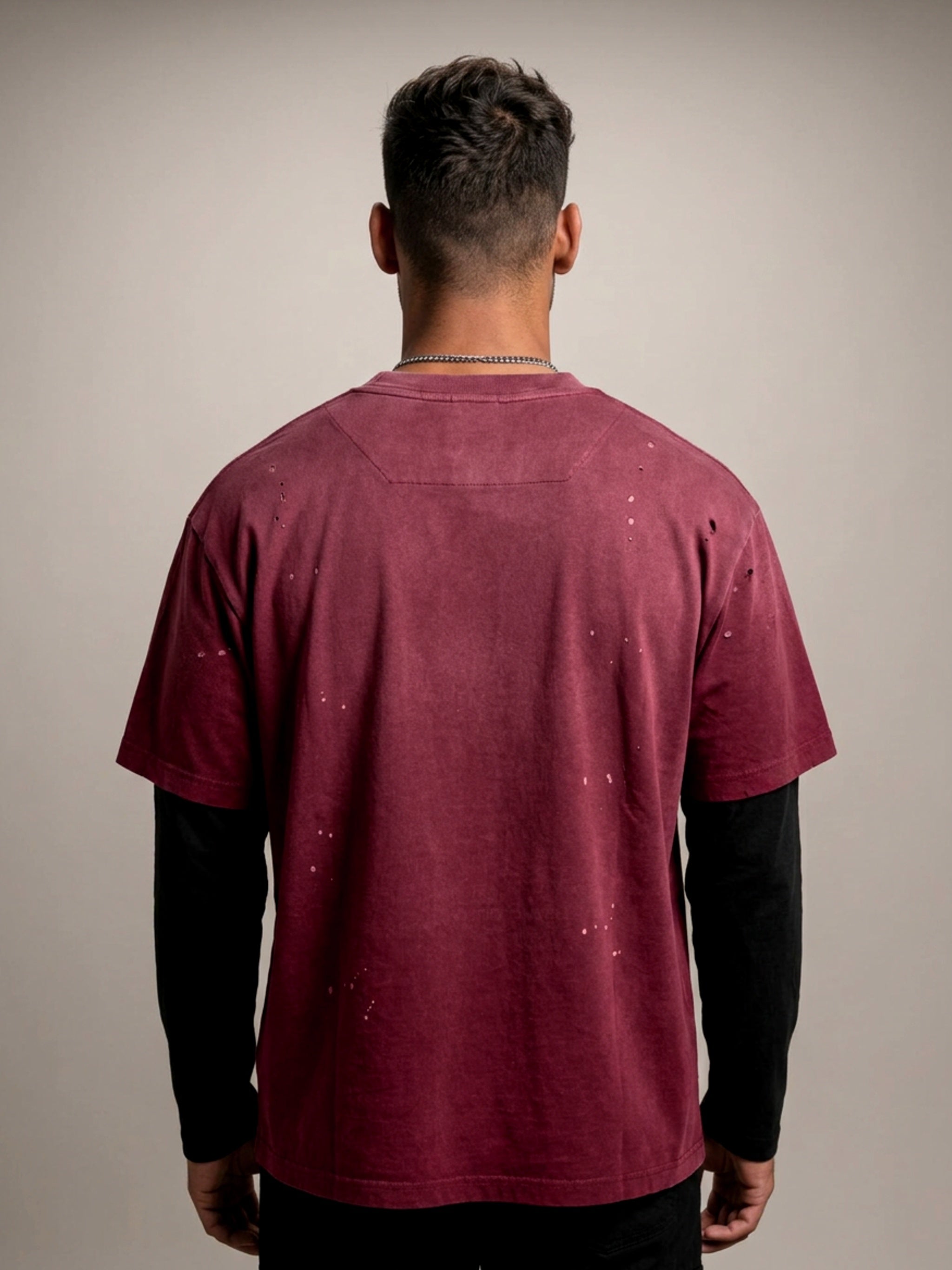 MENS 'ANOMALY'  Vintage Wash Distressed Layer TEE