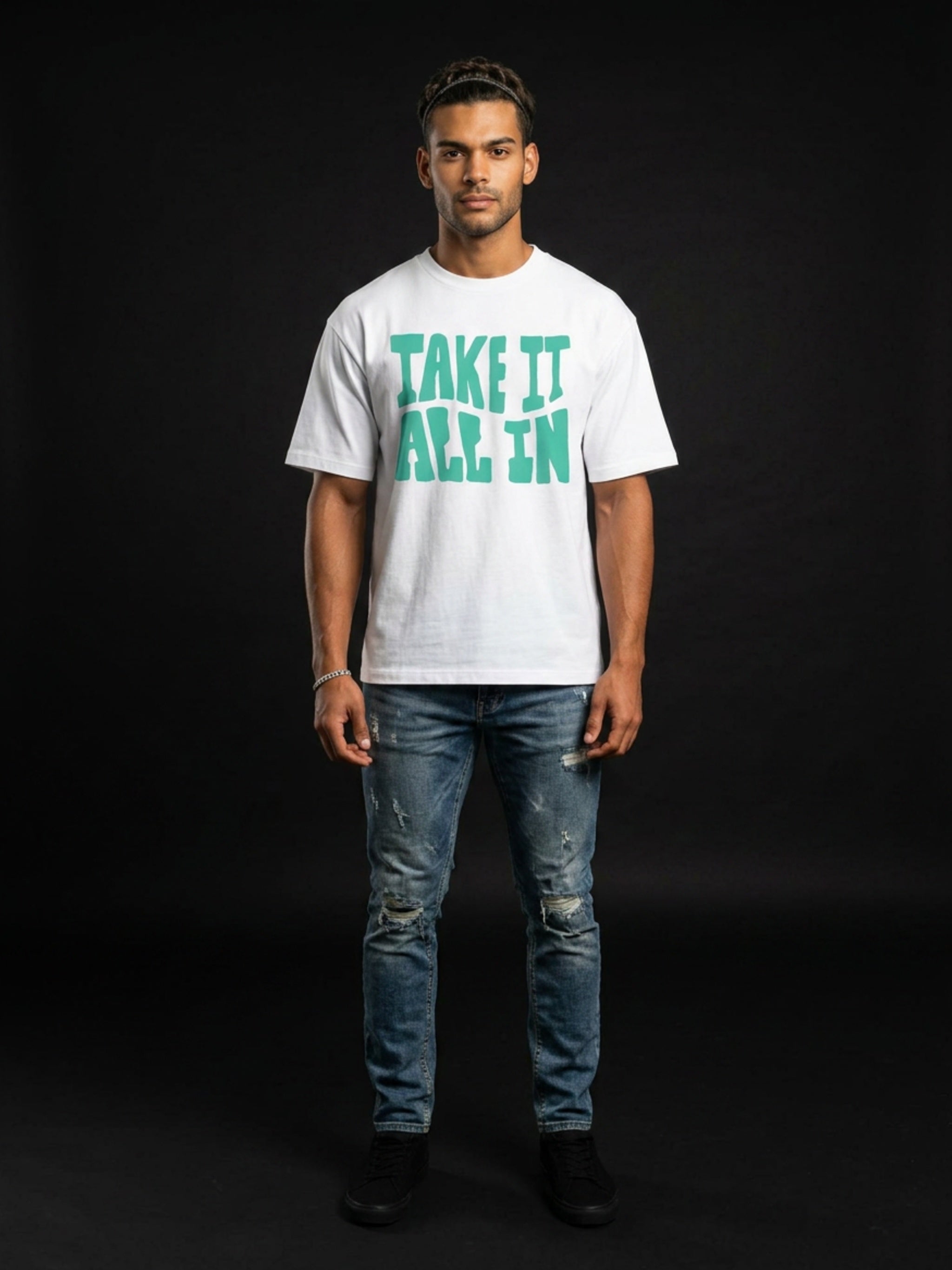 MENS 'Take It All'  In Boxy Tee