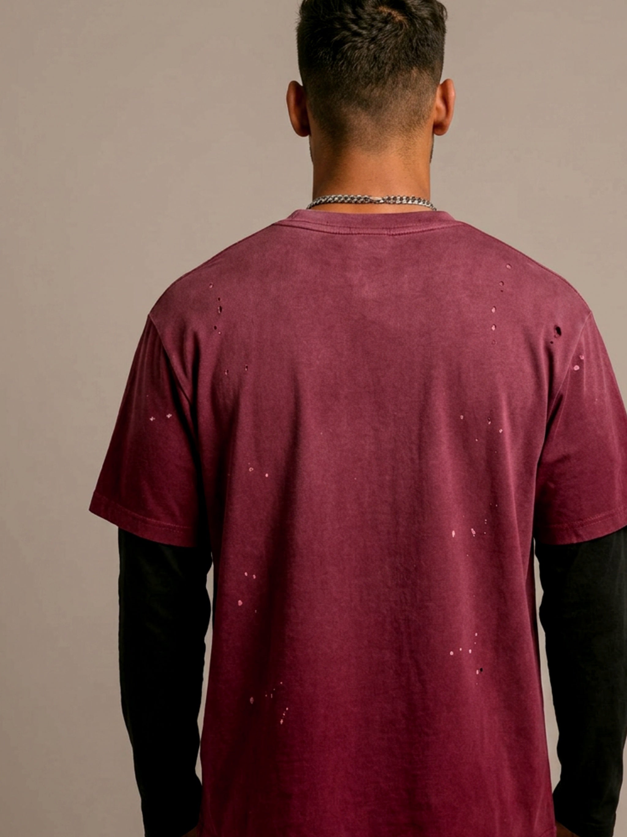 MENS 'ANOMALY'  Vintage Wash Distressed Layer TEE