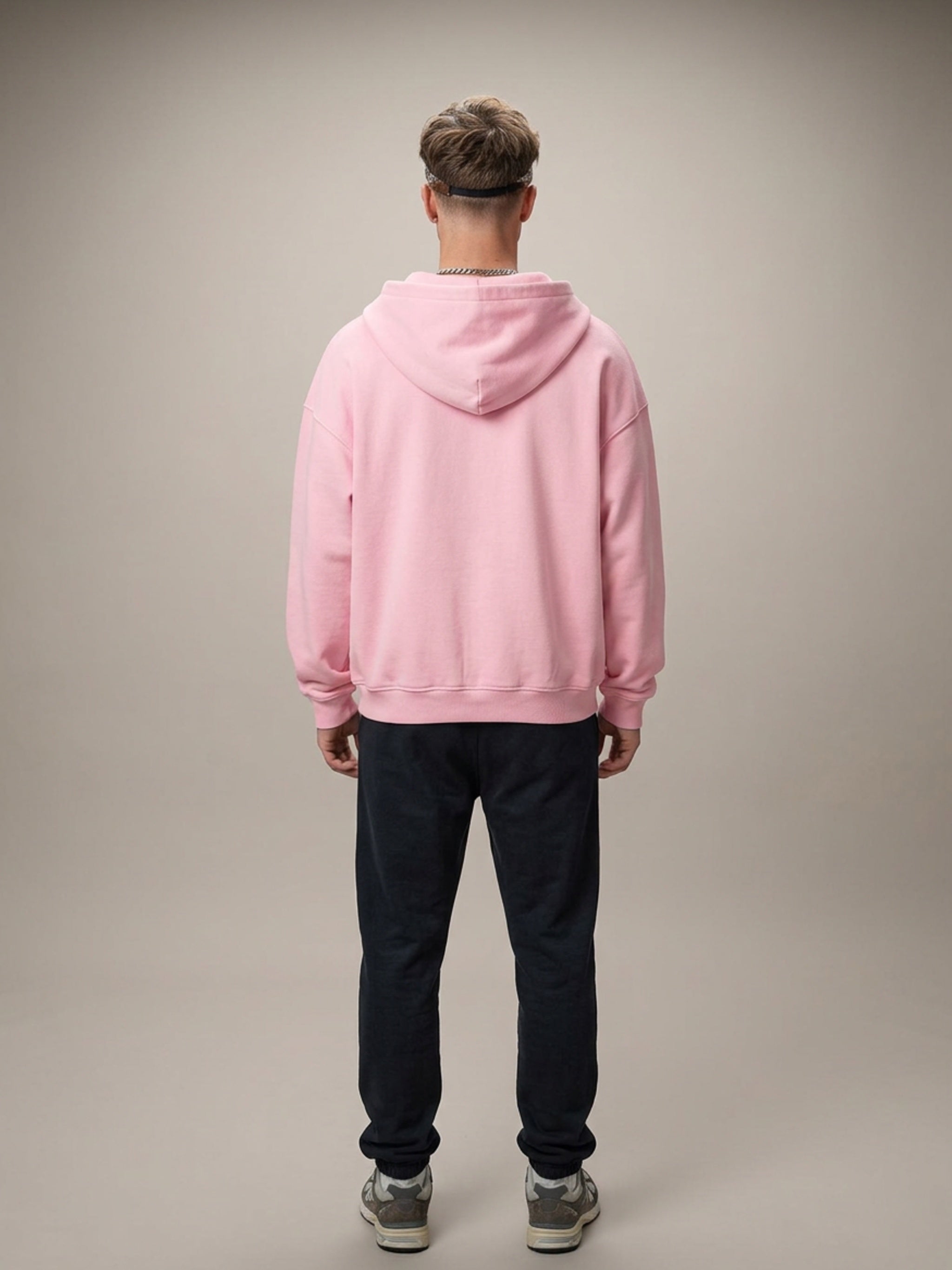MENS 'COVERT CONFIDENCE' Zip-Through Boxy Fleece Hoodie