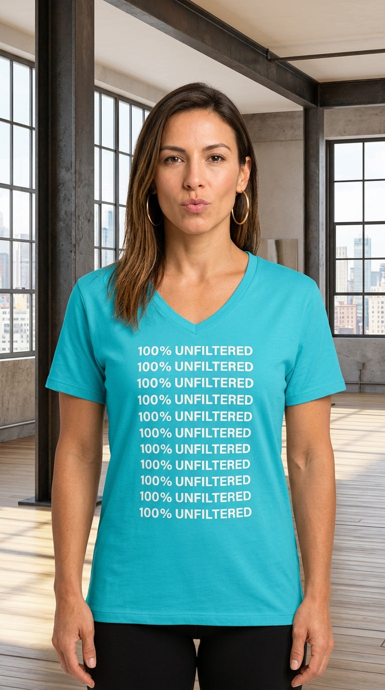 Womens ' UNFILTERED ' relaxed v-neck Tee