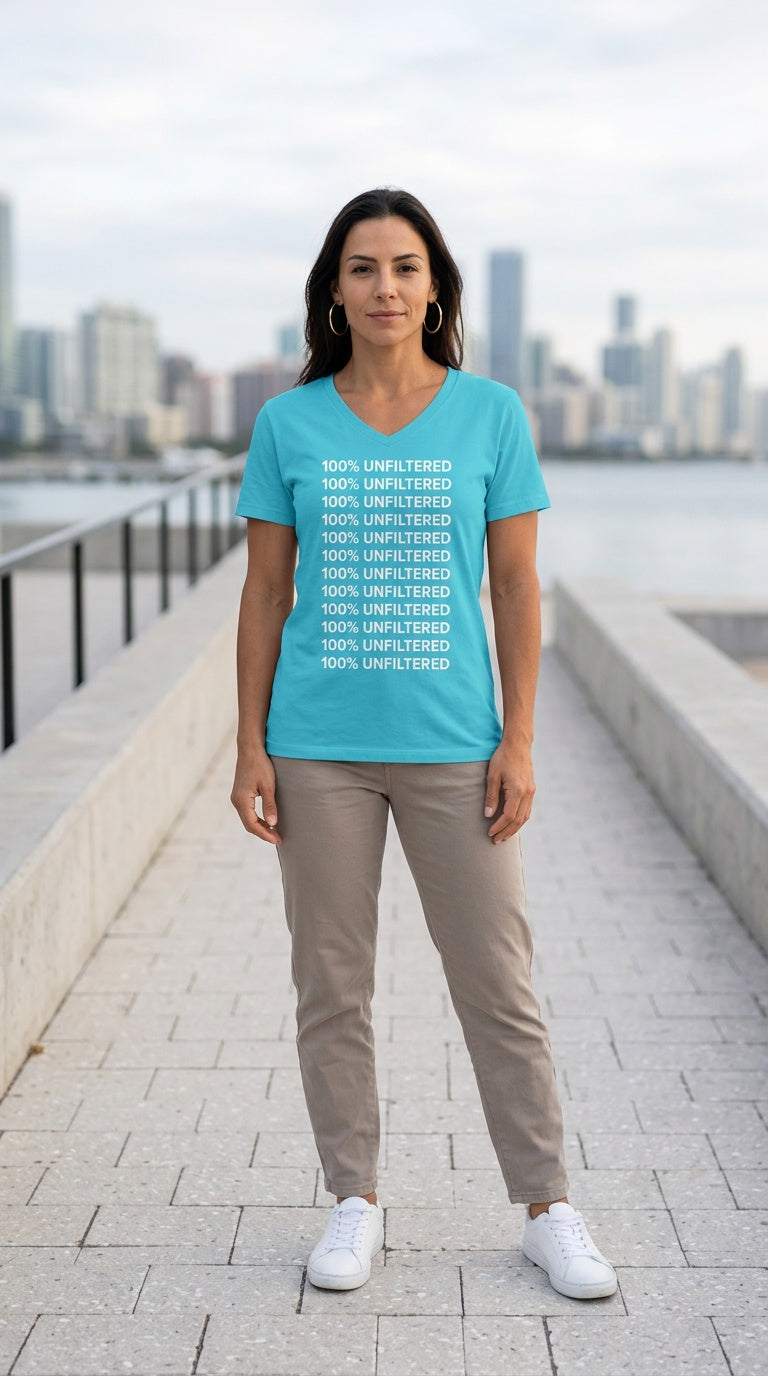 Womens ' UNFILTERED ' relaxed v-neck Tee