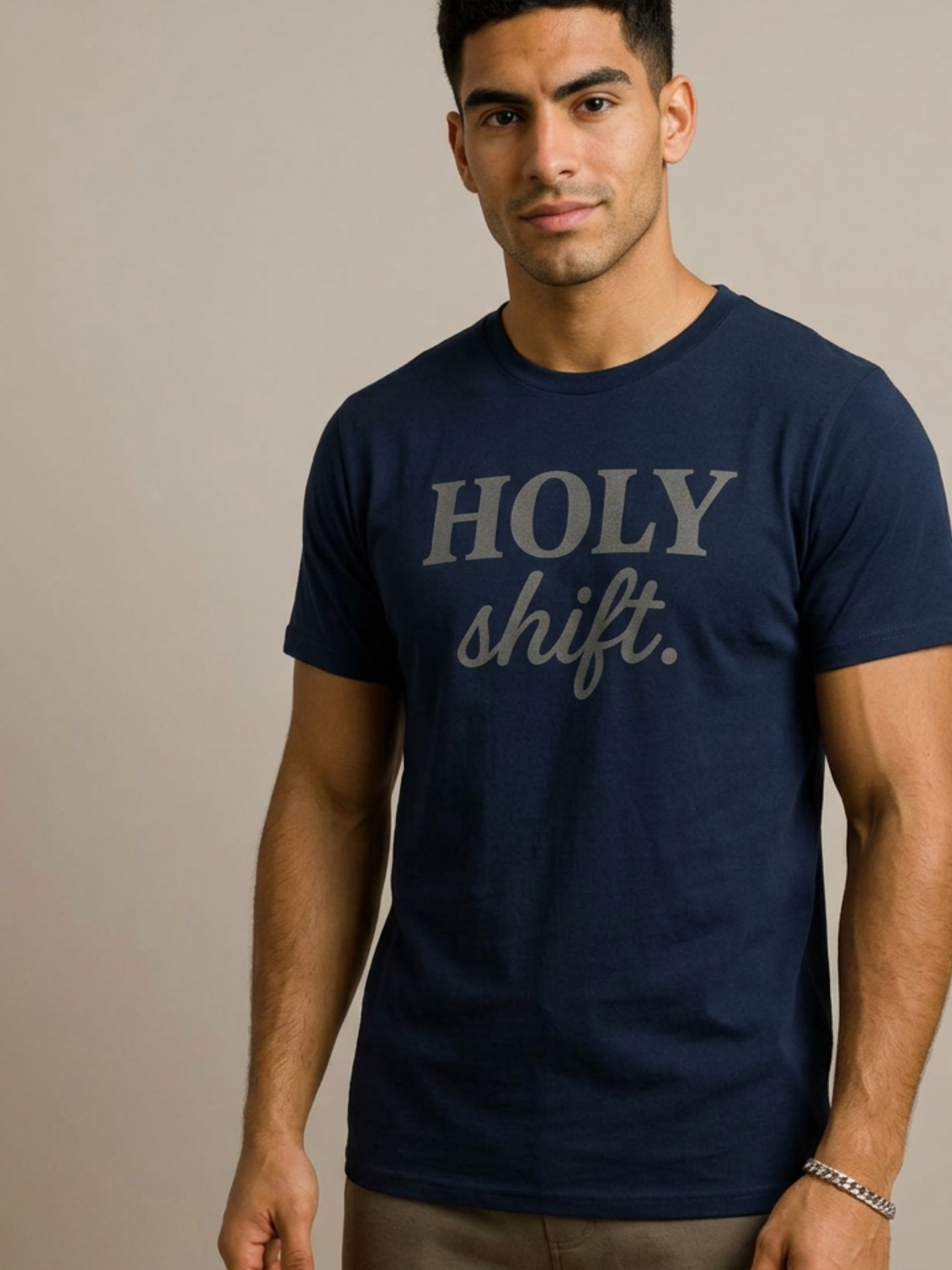 MENS 'HOLY SHIFT' organic mid-light TEE