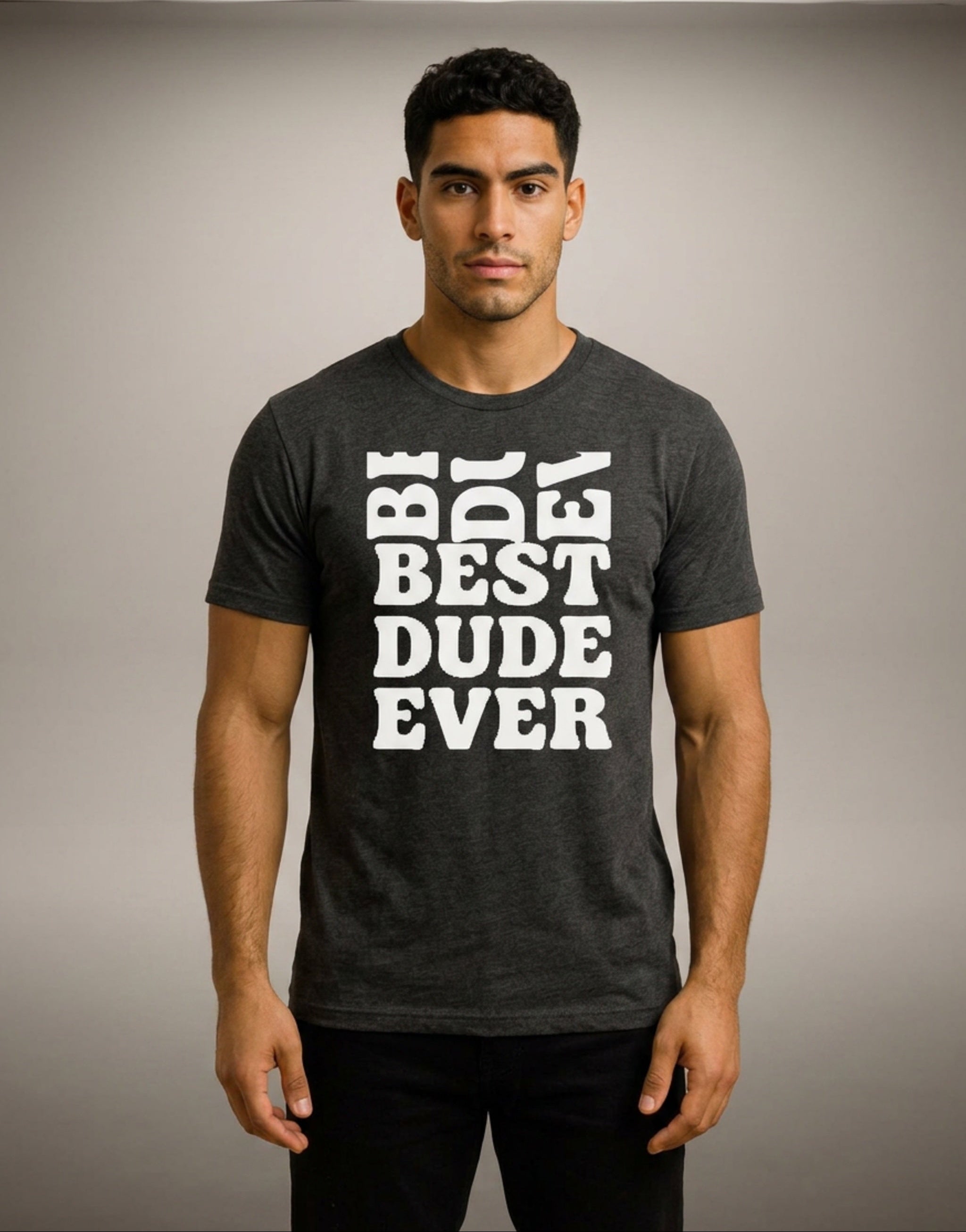 MENS 'BDE BEST DUDE EVER' Boxy Drop Shoulder TEE