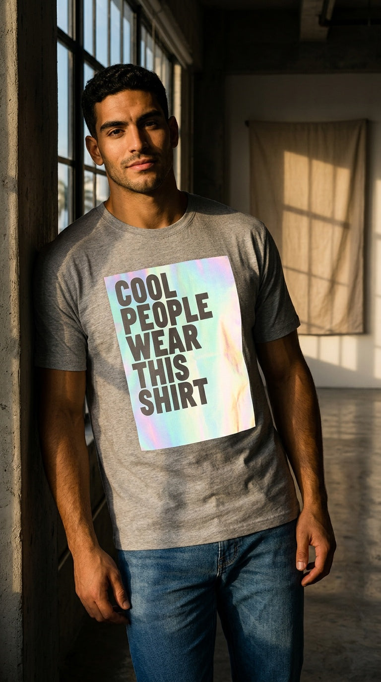 Mens “Cool People Wear This Shirt” BOXY Boxy Tee