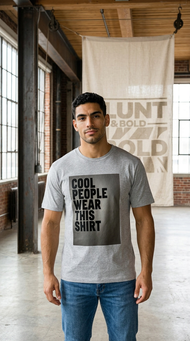 Mens “Cool People Wear This Shirt” BOXY Boxy Tee