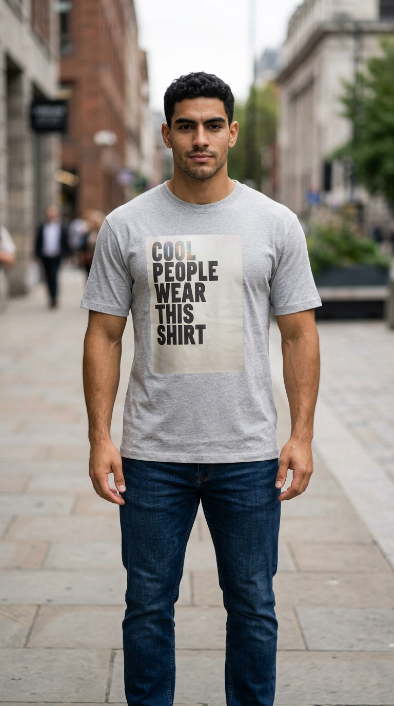 Mens “Cool People Wear This Shirt” BOXY Boxy Tee
