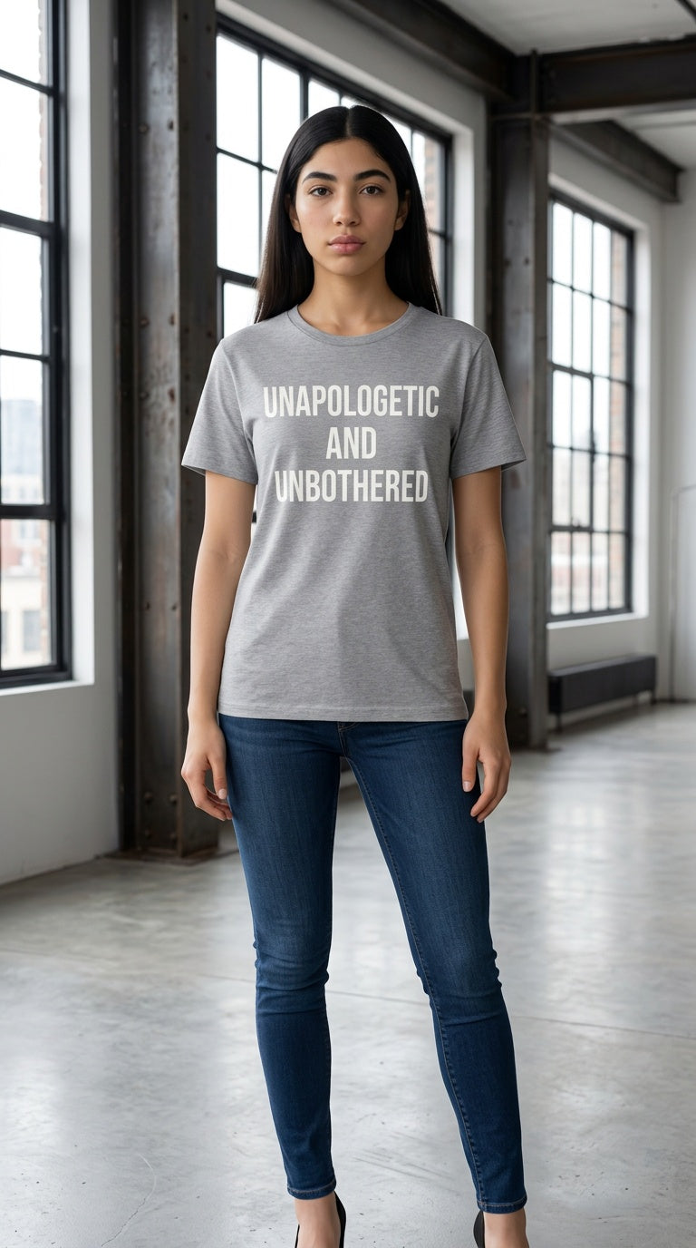 Womens ' UNFILTERED" organic ribbed neck Tee