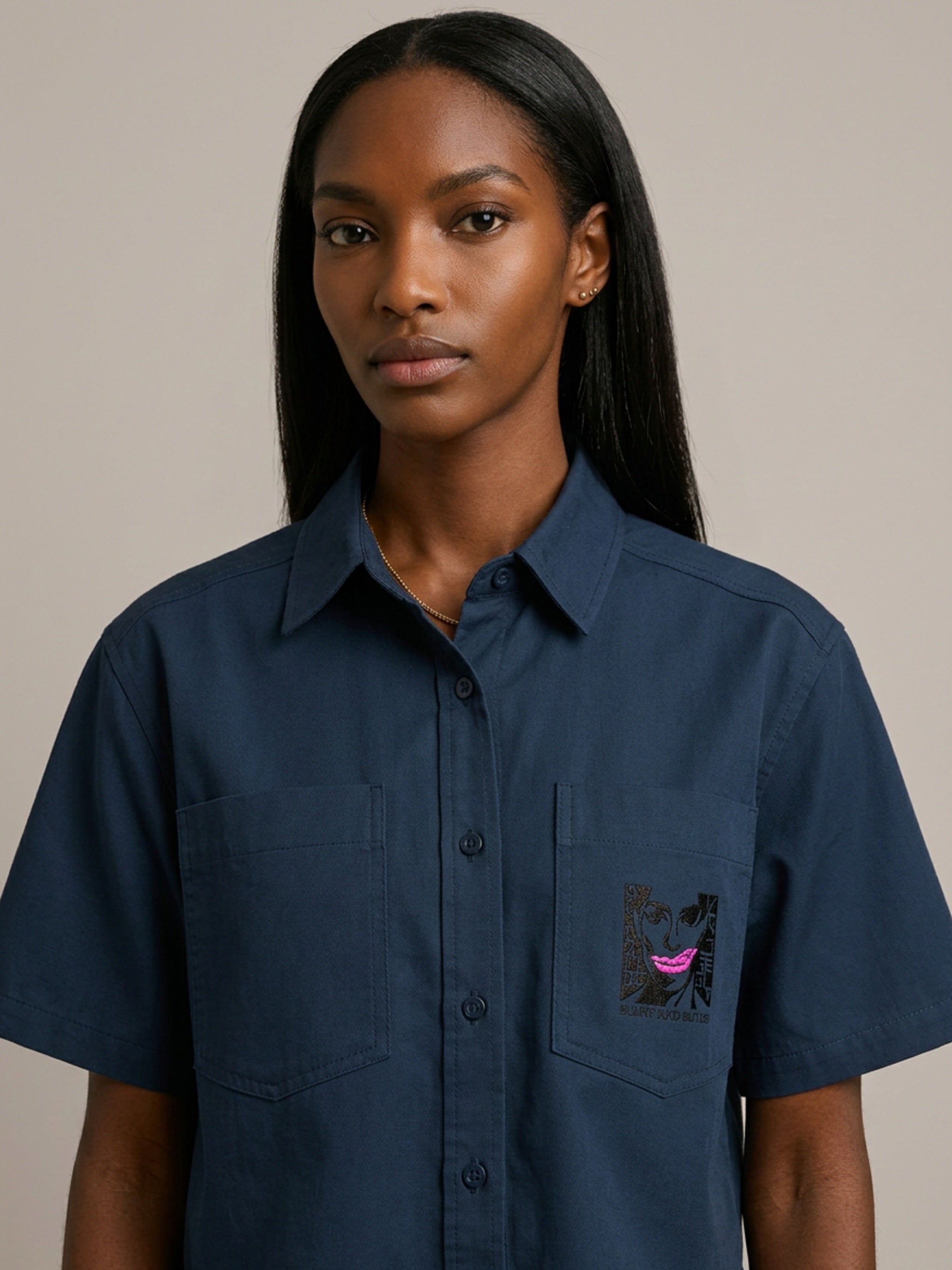 WOMENS ' FILTERED REALITY ' Crop Short Sleeve Shirt