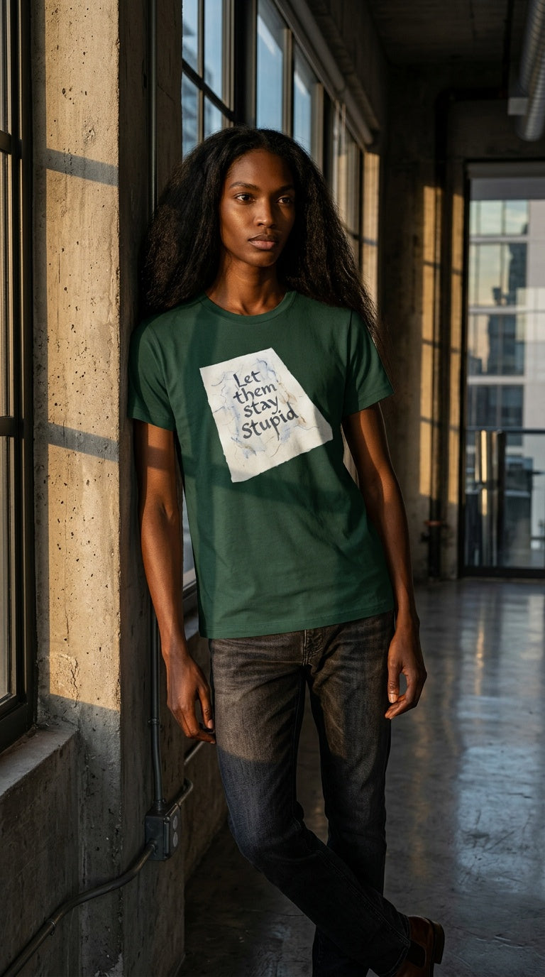 WOMENS 'LET THEM STAY STUPID'