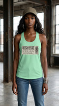 Womens BITCH FEST Ideal Racerback Tank