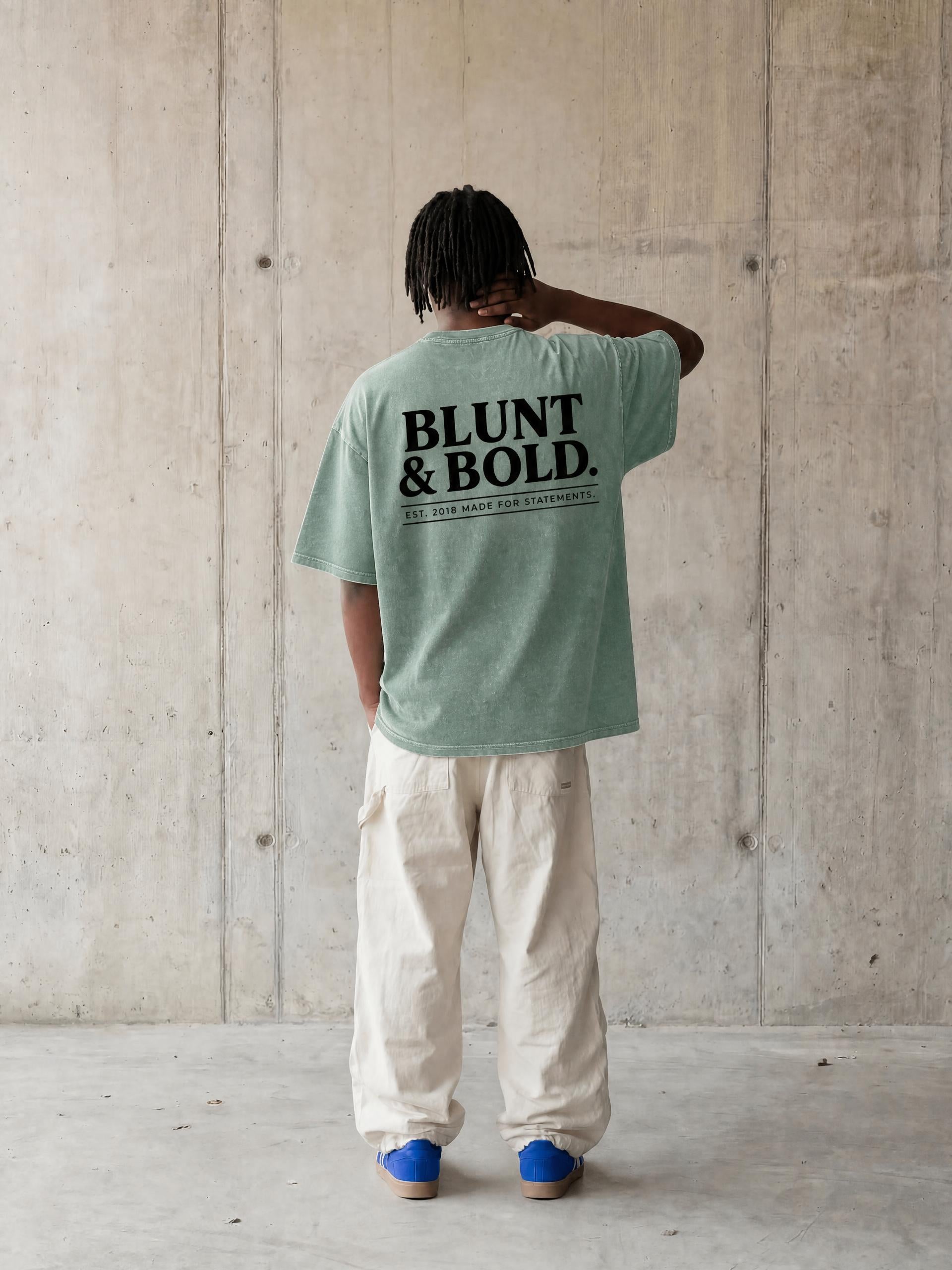 MENS ' DIG MY MOZX 'Snow Washed Oversized Cotton TEE