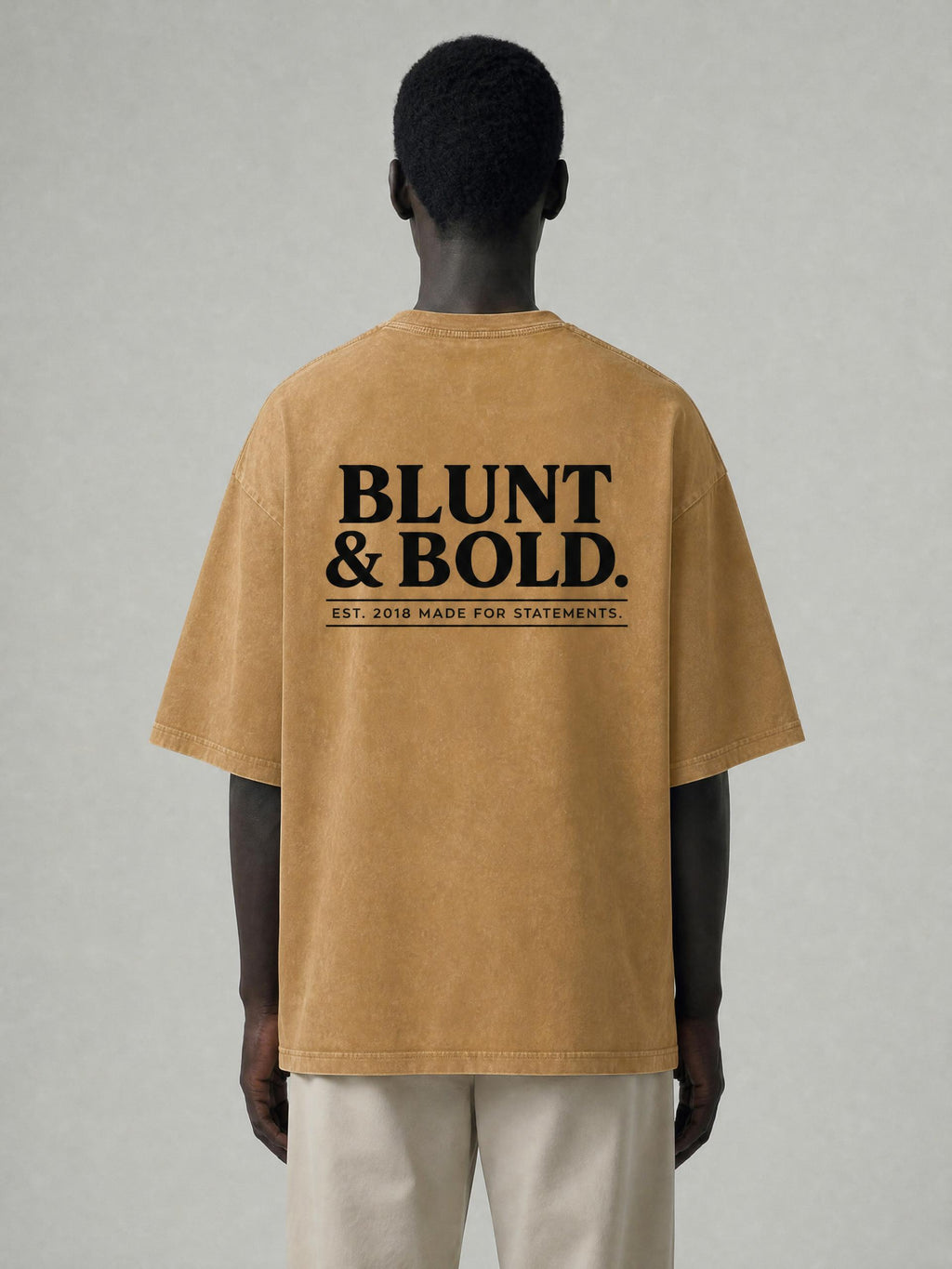 MENS ' SEVEN FACES ' Snow Washed Oversized Cotton TEE