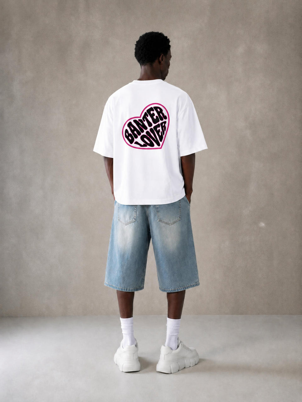MENS 'BANTER LOVER' Oversized Cotton TEE