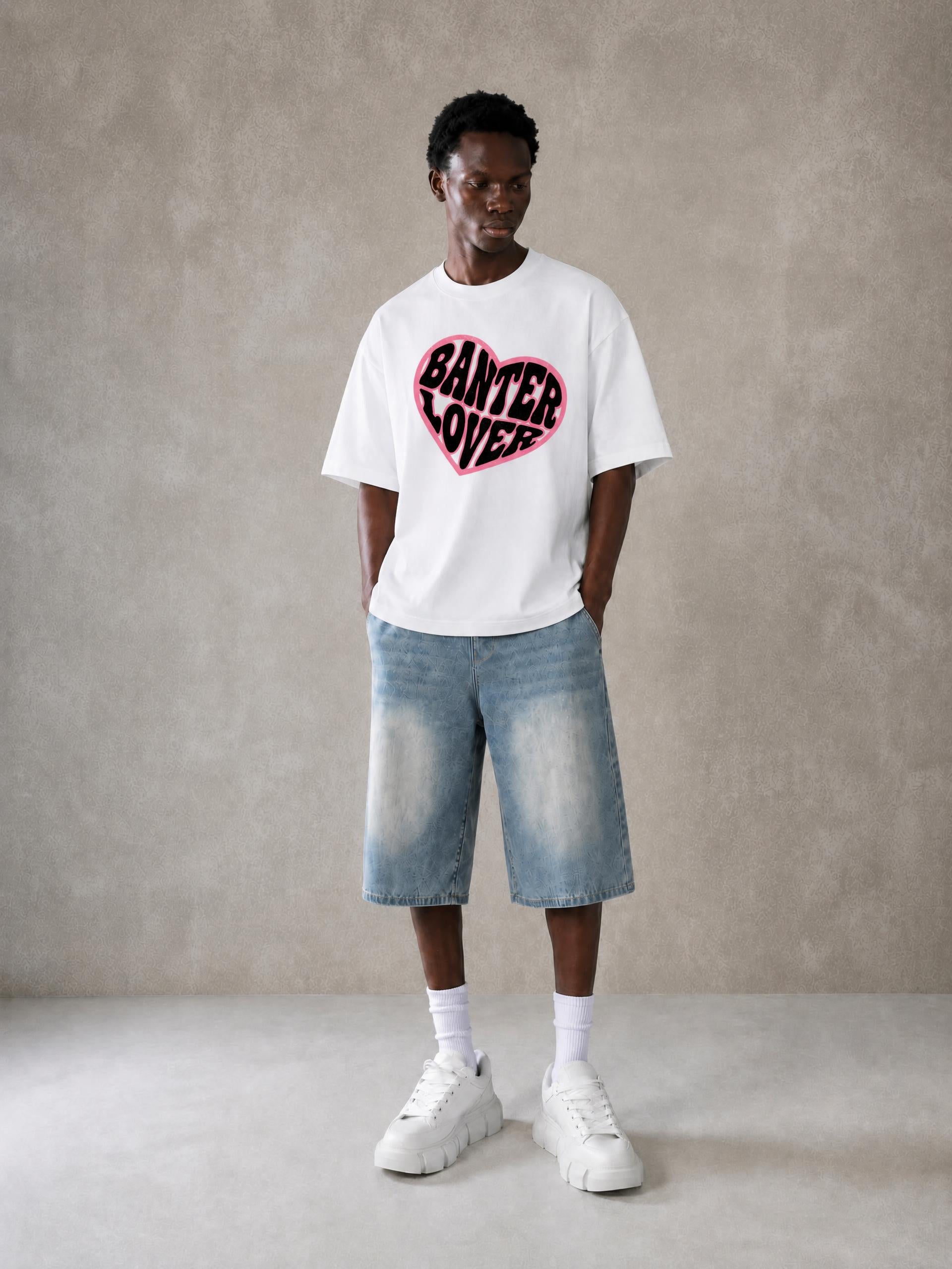 MENS 'BANTER LOVER' Oversized Cotton TEE