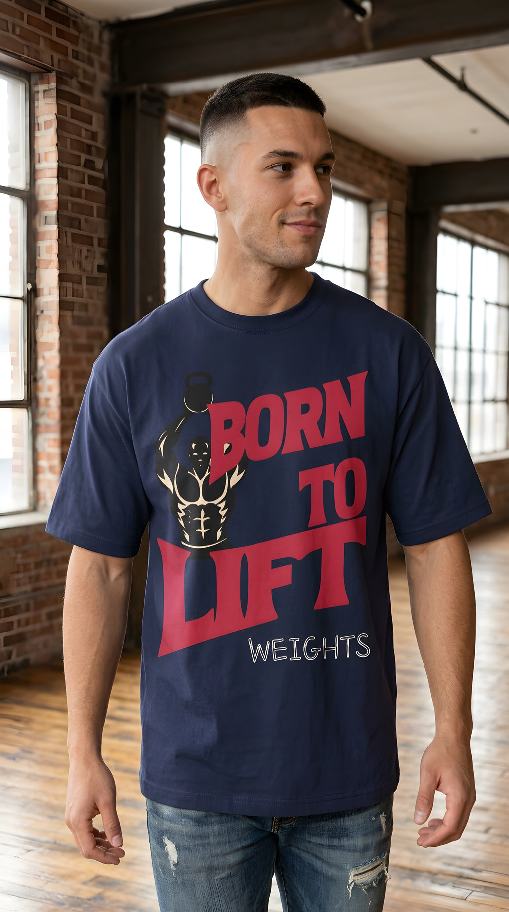 Born to Lift Tee — Men’s Weightlifting Gym T‑Shirt