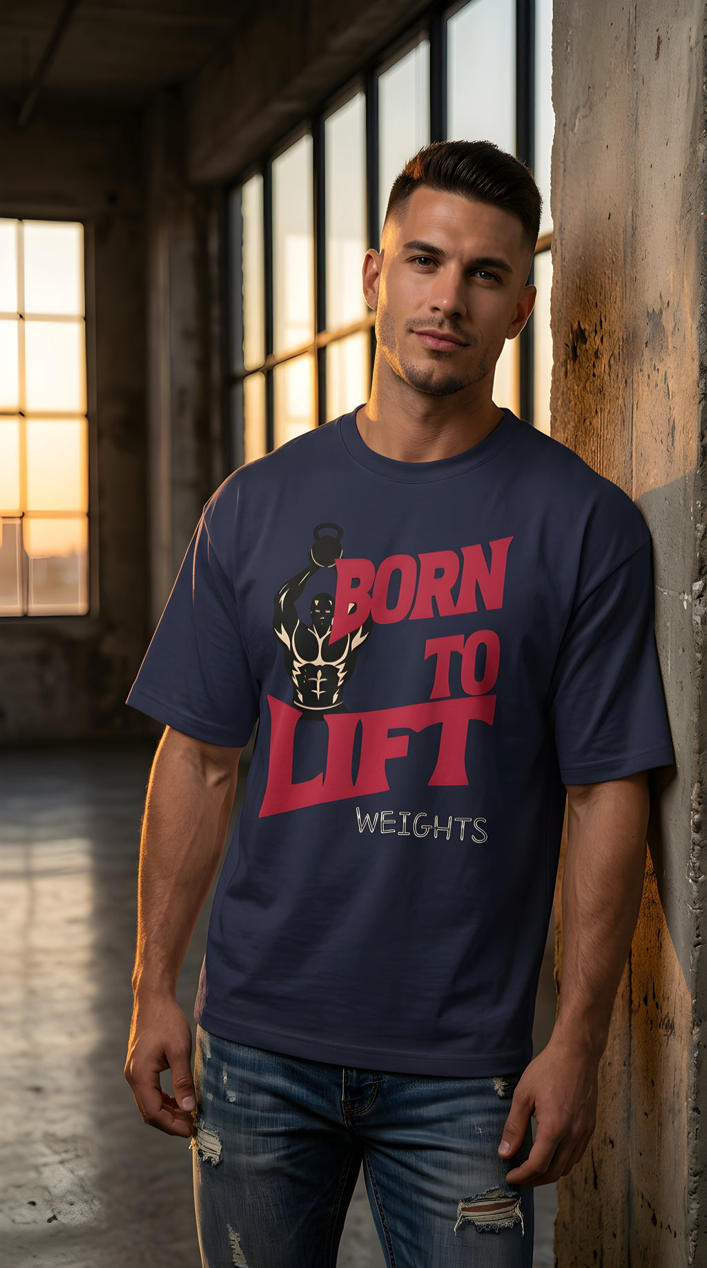 Born to Lift Tee — Men’s Weightlifting Gym T‑Shirt
