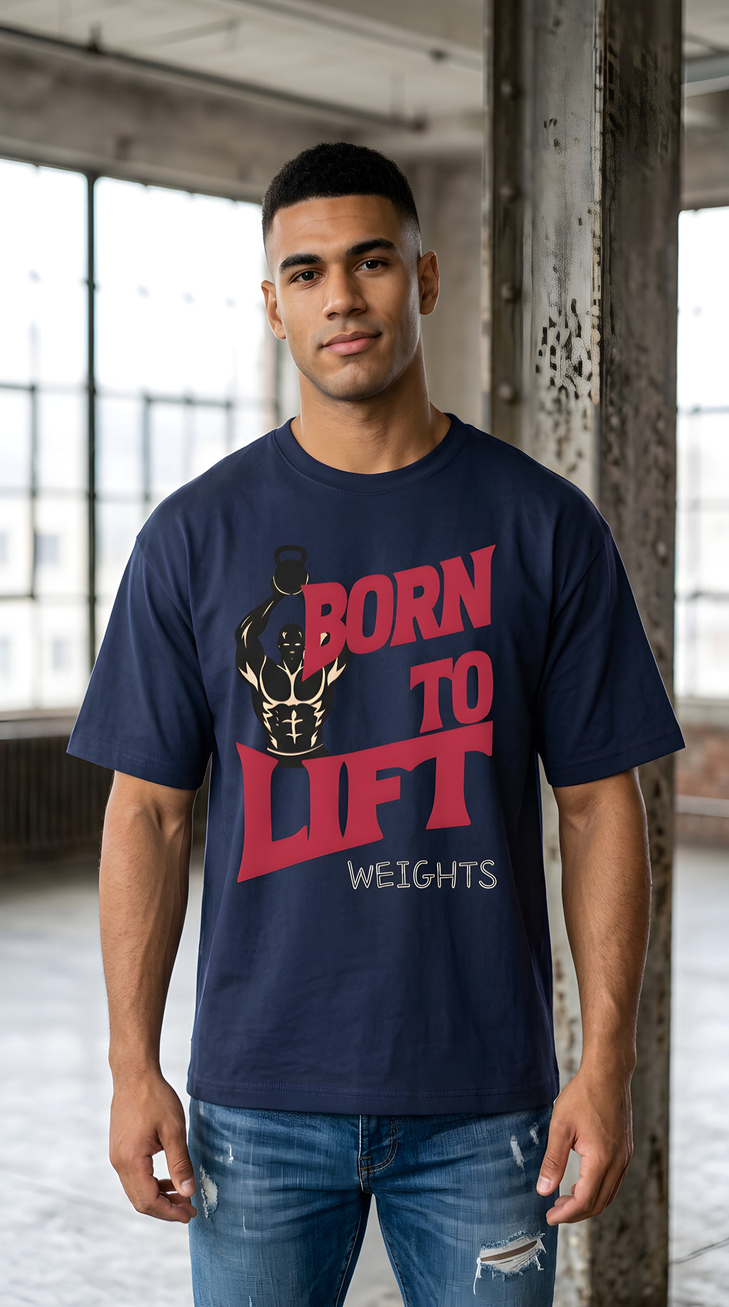 Born to Lift Tee — Men’s Weightlifting Gym T‑Shirt