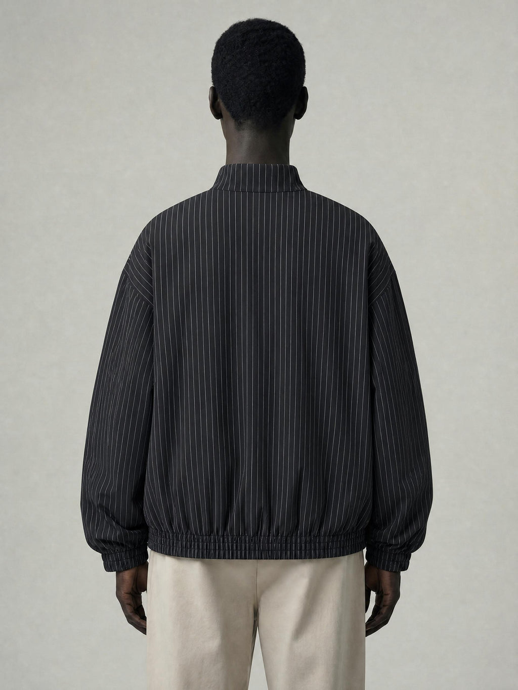 MENS ' MAKE MOVES ' Striped Full-Zip Track Jacket