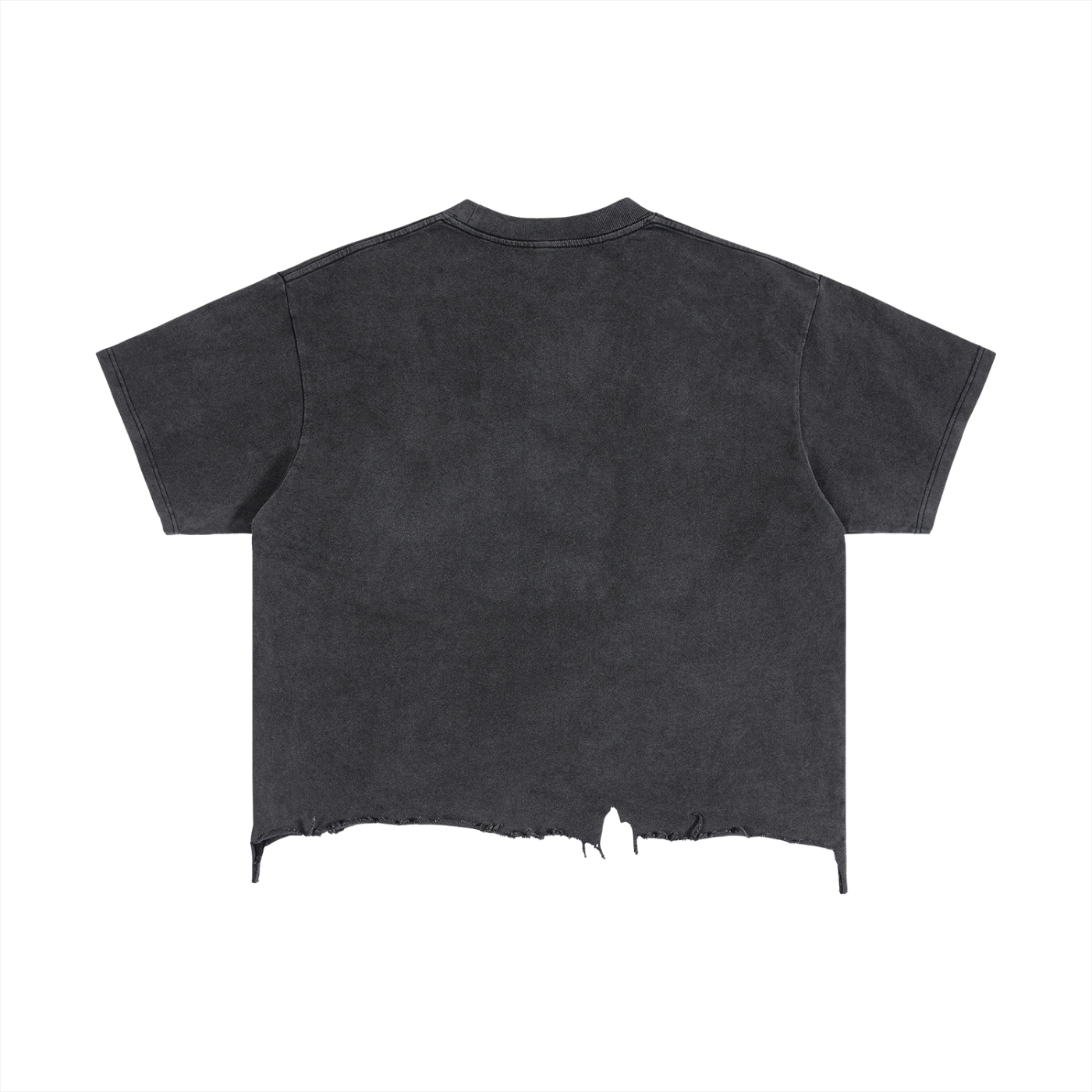 Mens 'LIKE A SNACK' Vintage Wash Boxy Distressed Hem Tee