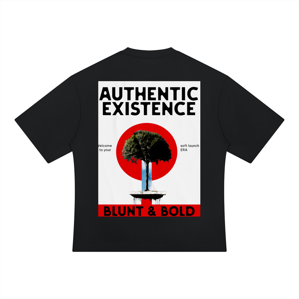 MENS 'AUTHENTIC EXISTENCE' Heavyweight Oversized TEE