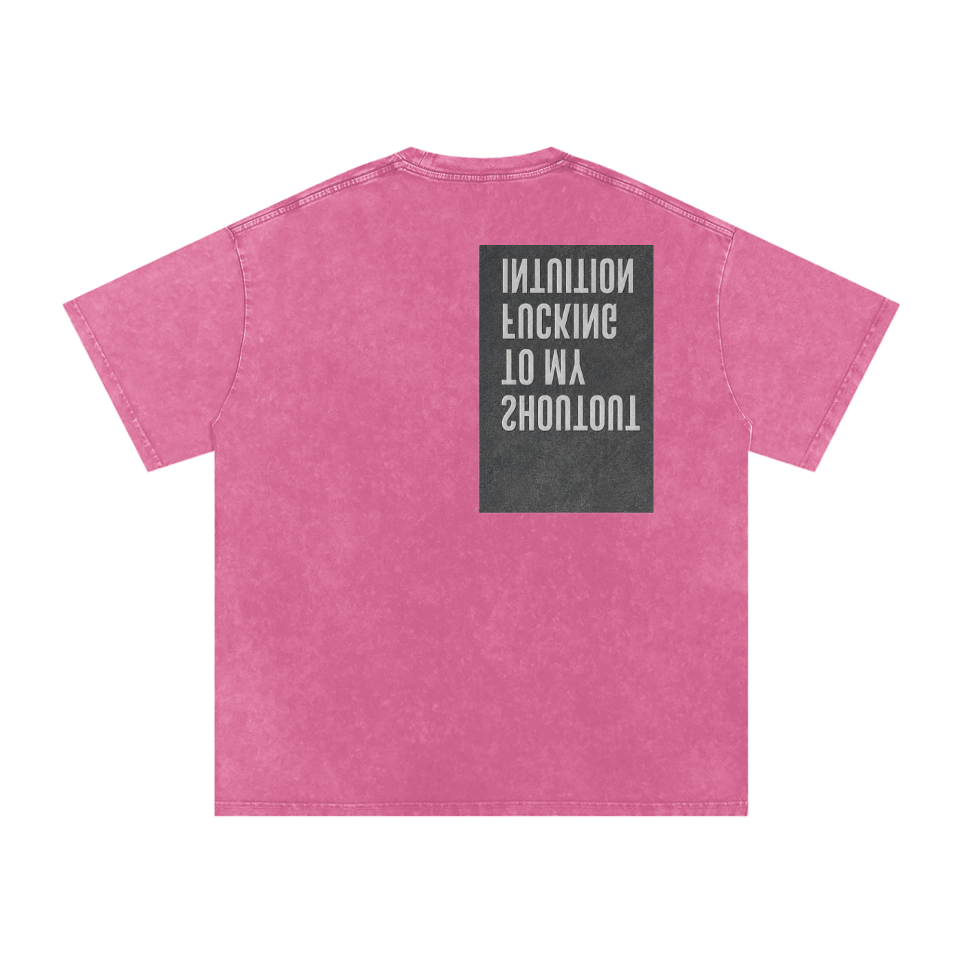 MENS 'MYFUCKING INTUITION' Snow Washed Oversized Cotton TEE