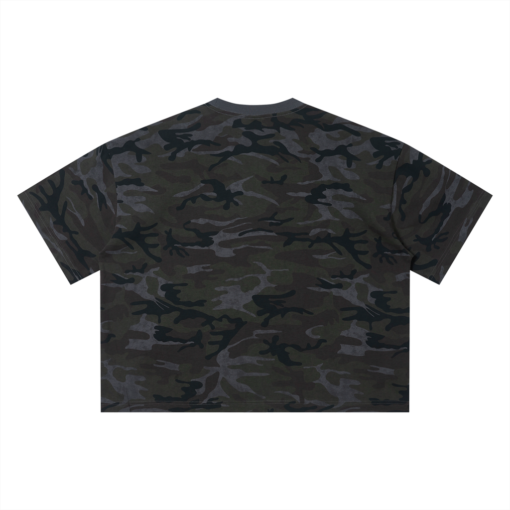 Mens 'ETHICALLY PROFANE' Camo Boxy Tee