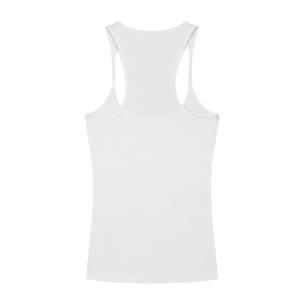 Womens Slim Fit Ribbed Racerback Tank