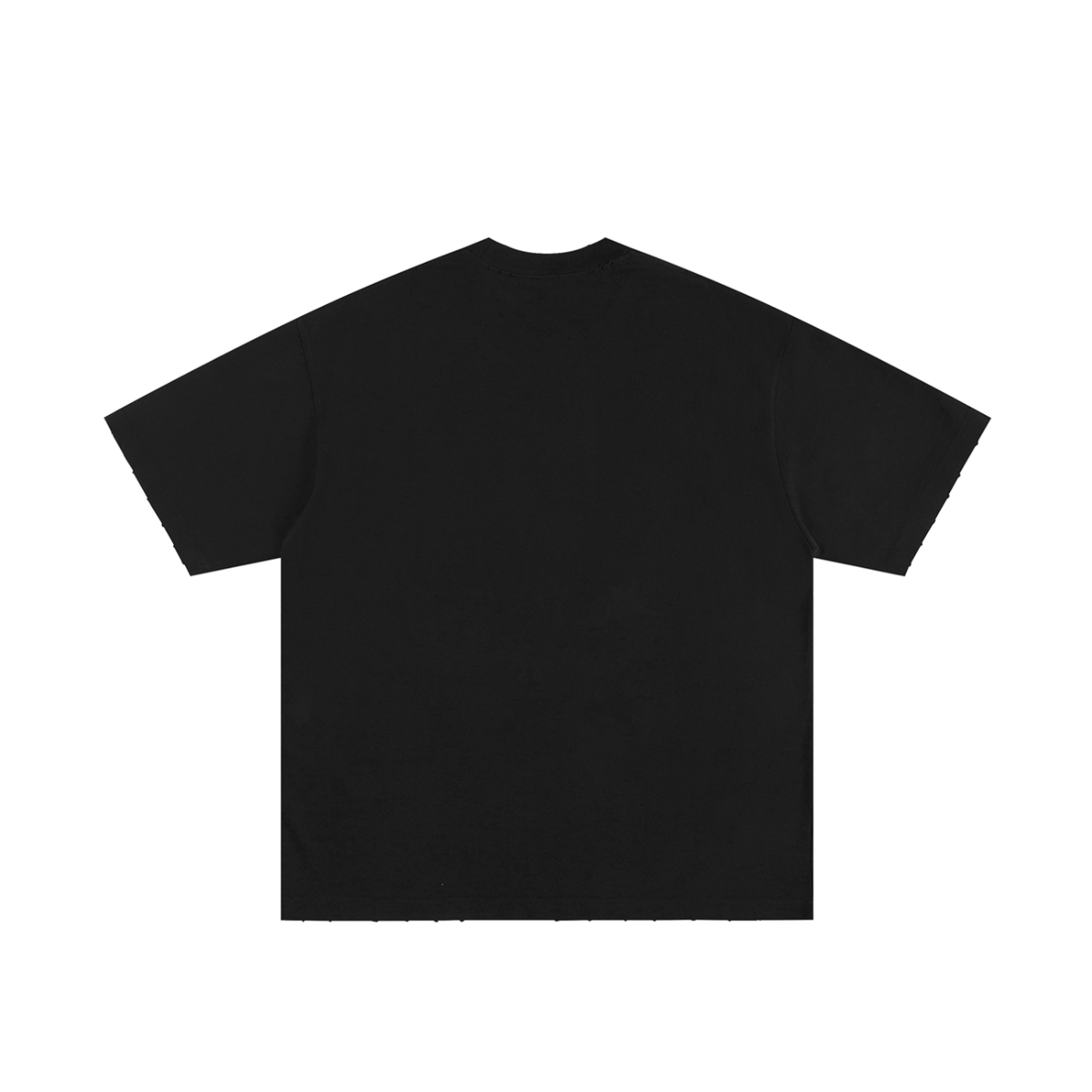 Mens 'SELF REGULATED' Heavyweight Hand-frayed Tee