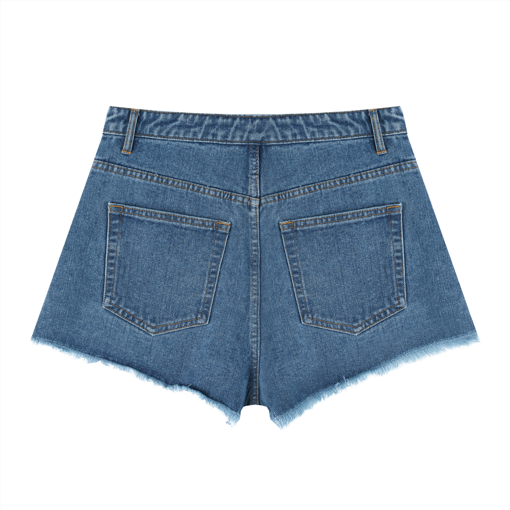 Womens 'SOUL MADE' Vintage Wash High Rise Denim Shorts