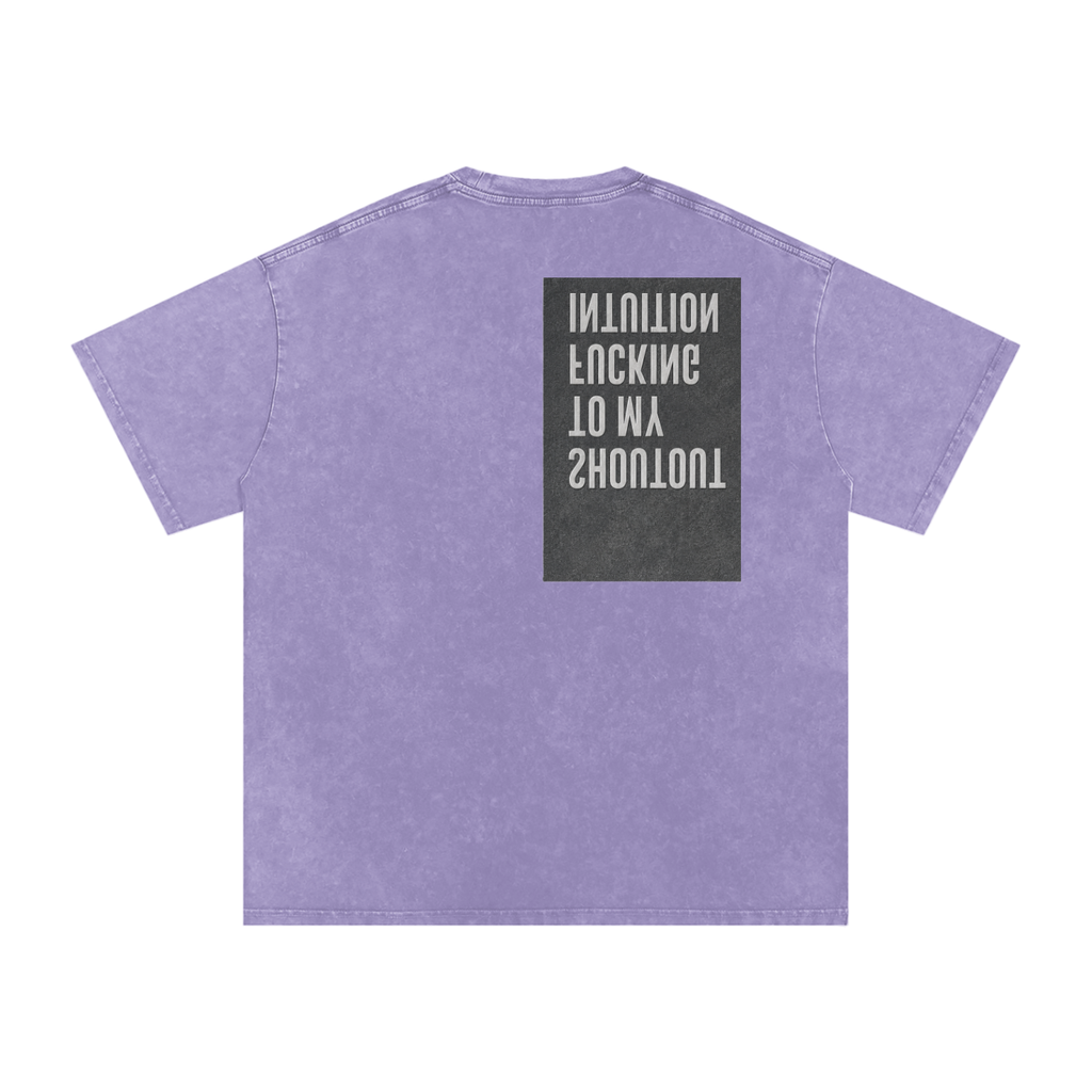 Snow Washed Oversized Cotton T-Shirt