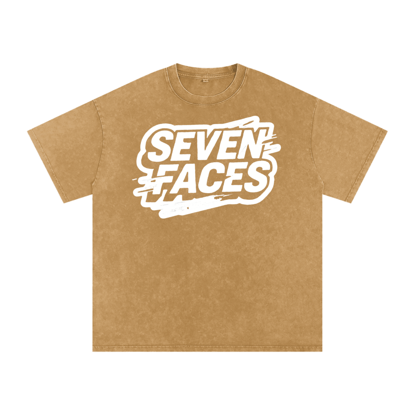 MENS ' SEVEN FACES ' Snow Washed Oversized Cotton TEE